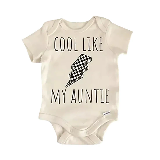 NOFO VIBES Unisex Cool Aunt Auntie Newborn Baby Bodysuit