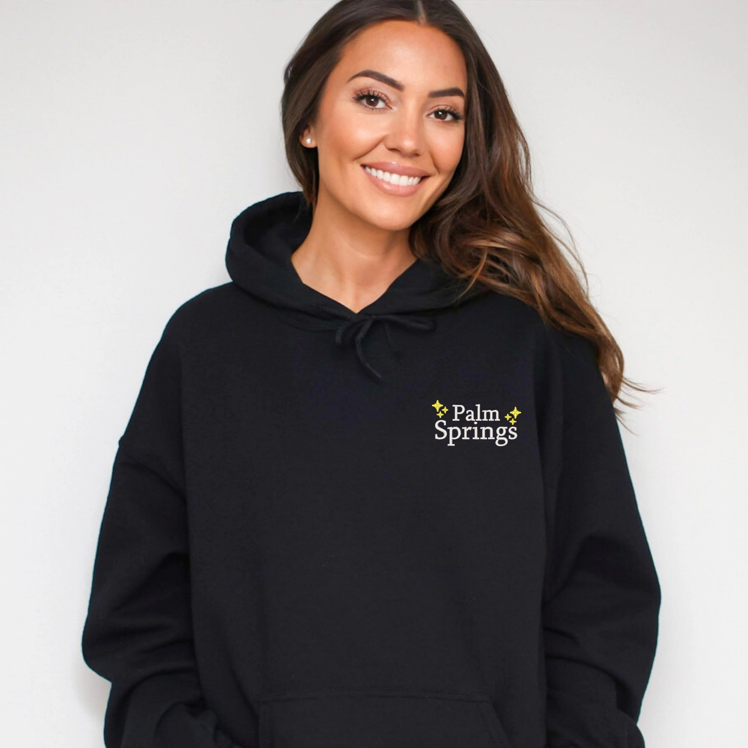 Simply Sage Market - Embroidered Palm Springs Stars Women's Graphic Hoodie