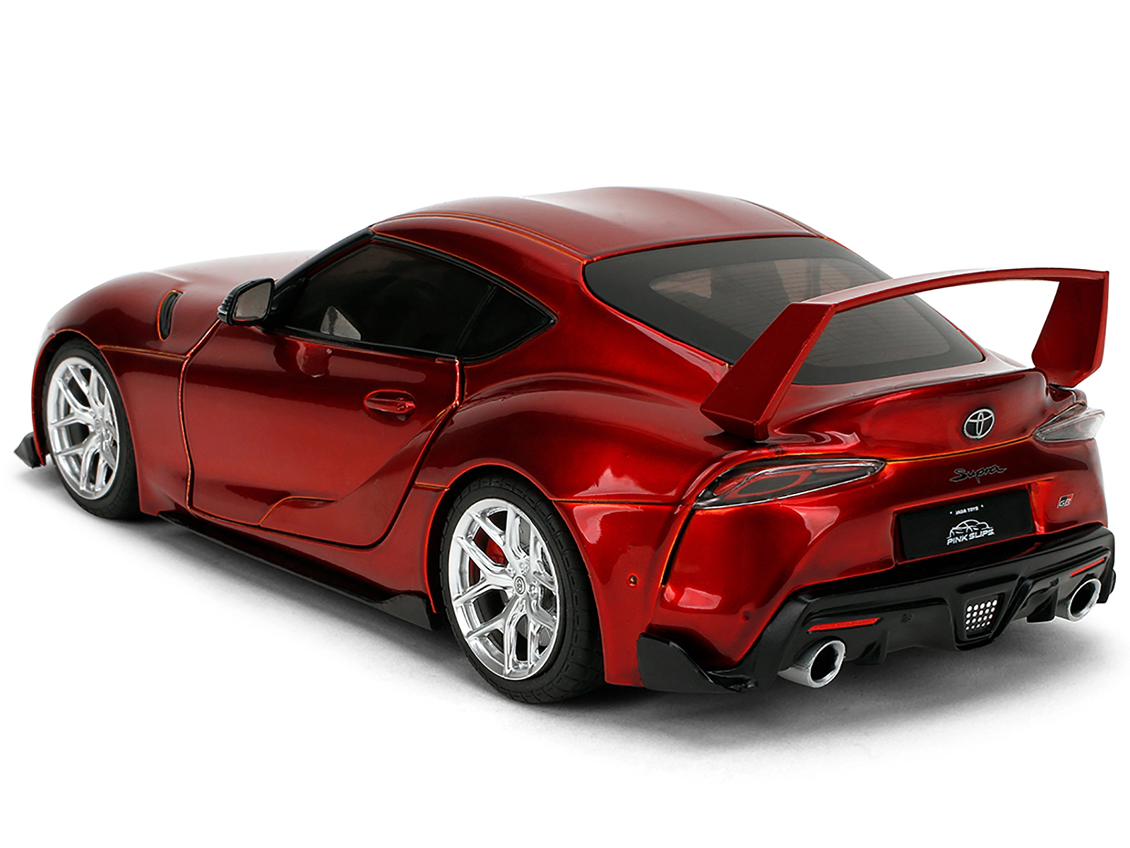 Jada Toyota GR Supra Red Metallic "Pink Slips" Series 1/18 Diecast Model Car by Jada