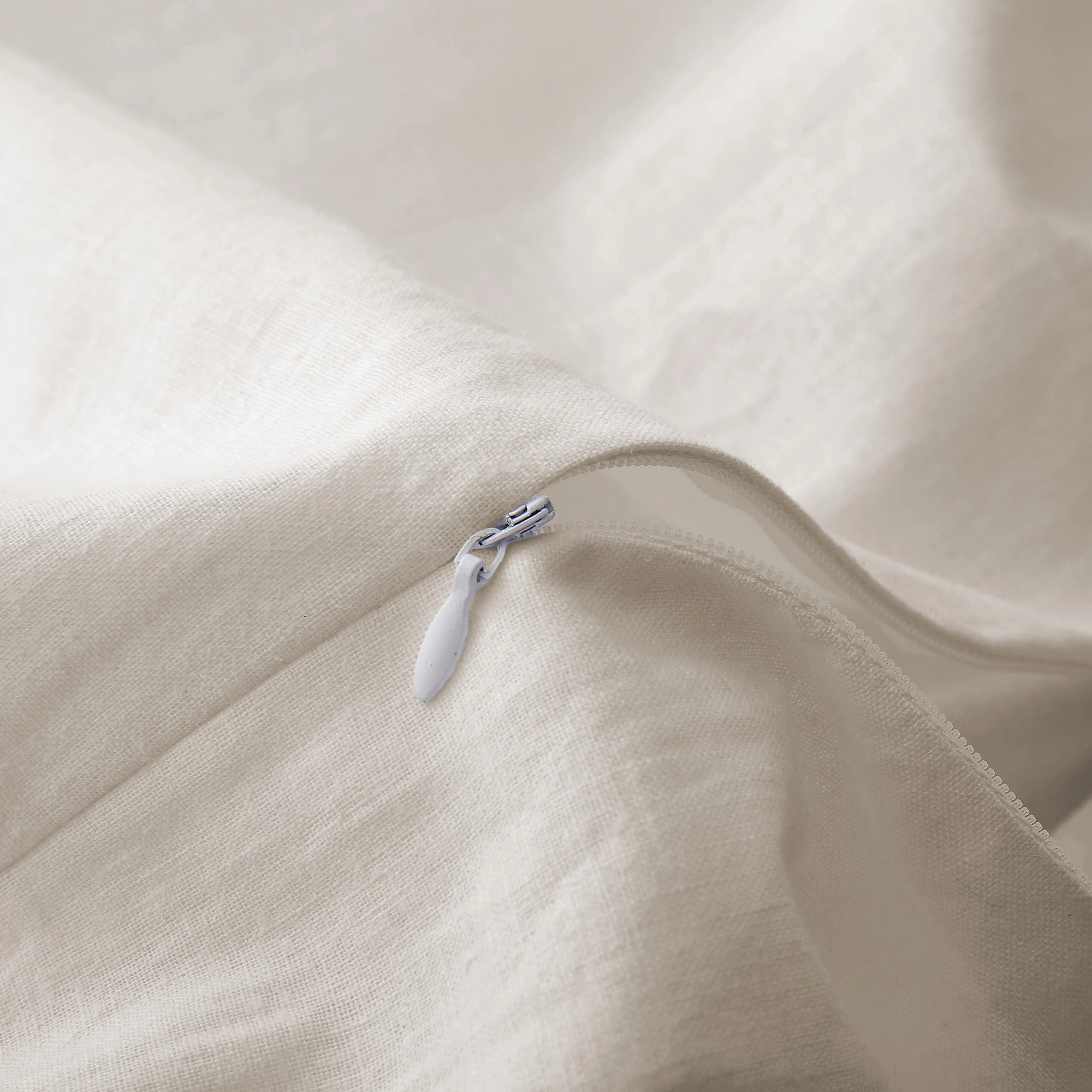 Unikome Linen Cotton Blend Duvet Cover Set, Durable, Breathable & Moisture-Wicking Bedding Set
