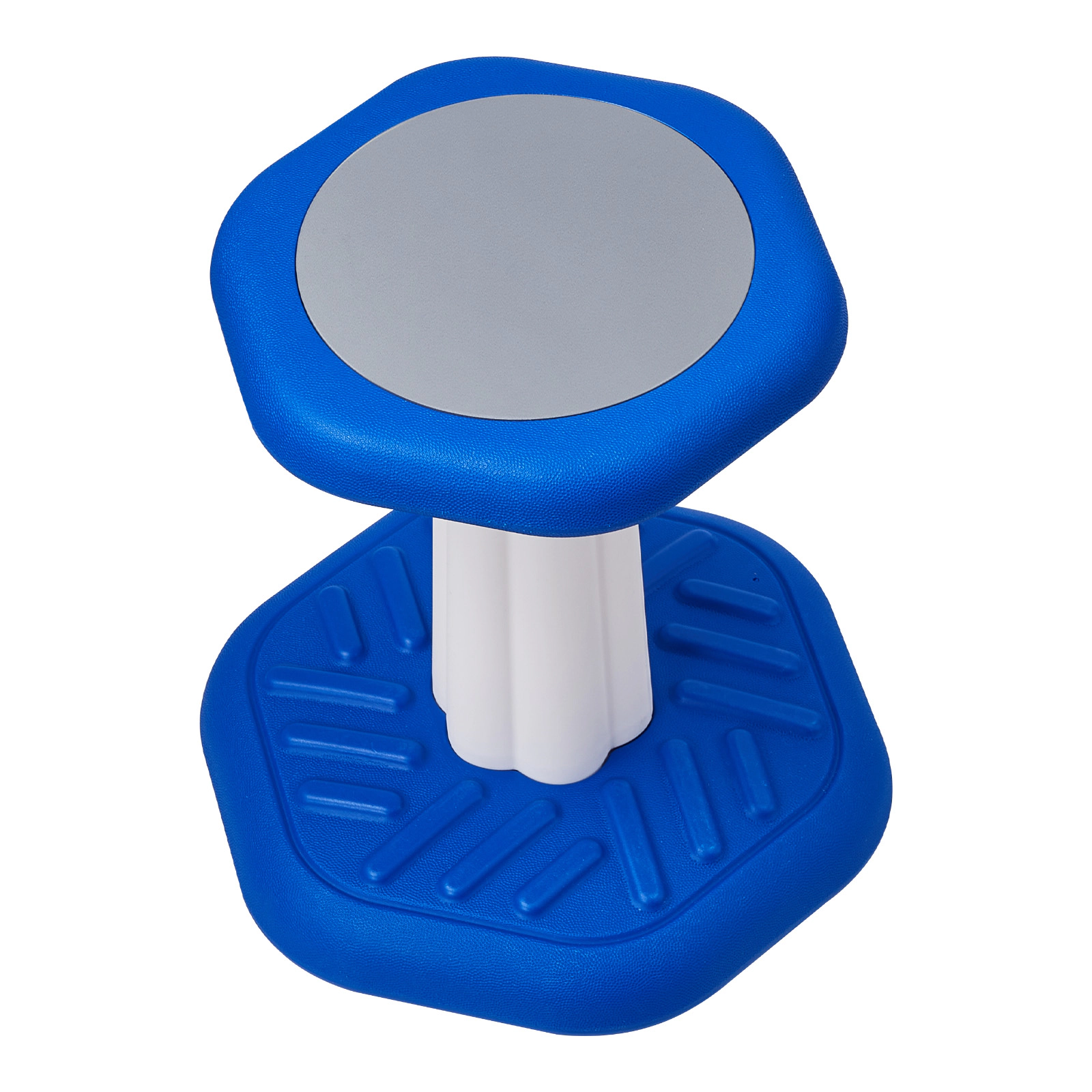 HONGGE Kids Wobble Chair for Ages 3-7, 360-Degree Swivel Stool with Cushioned Seat, Blue HDPE, Holds up to 154 lbs