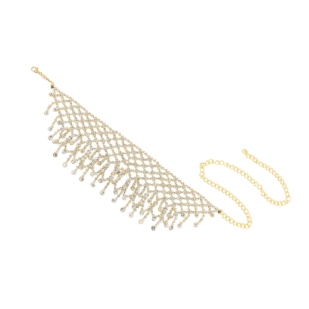 SOHI Women's Crystal Choker Necklace