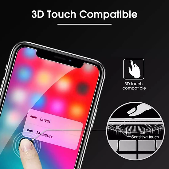 Qixxronics Screen Protector for iPhone 11 Pro (5.8 inch), [3 Pack] Tempered Glass Scratch Resistant