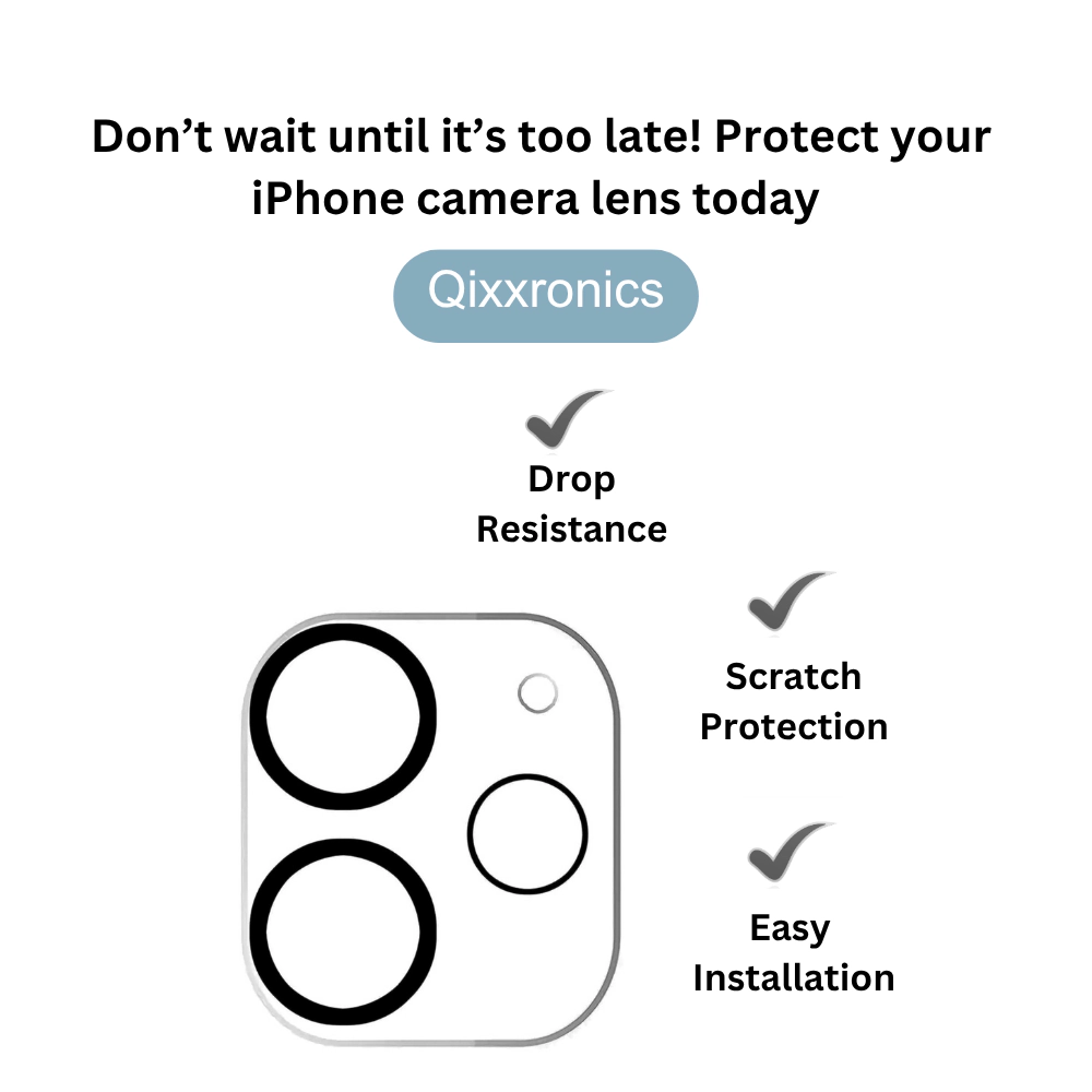 Qixxronics Camera Lens Protector Compatible with iPhone 11 [Night Circle] Tempered Glass Lens Cover for iPhone 11 2 Pack
