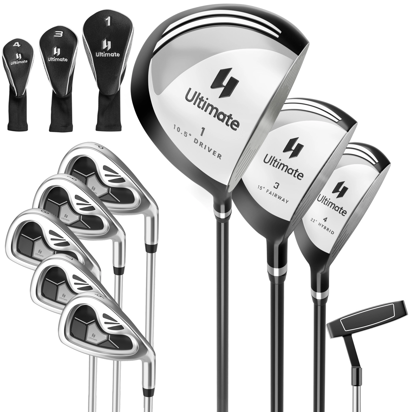 LJG Men's 9 Pieces Complete Golf Club Set