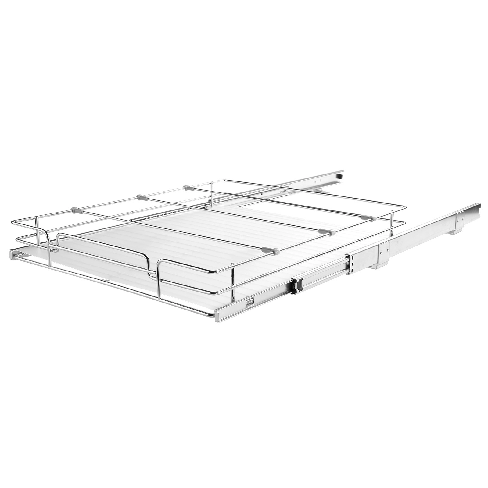 HONGGE Wx21"Dx3. 5" H Pull Out Cabinet Organizer Heavy Duty Slide Out Pantry Shelves Steel Roll Out Drawers Sliding