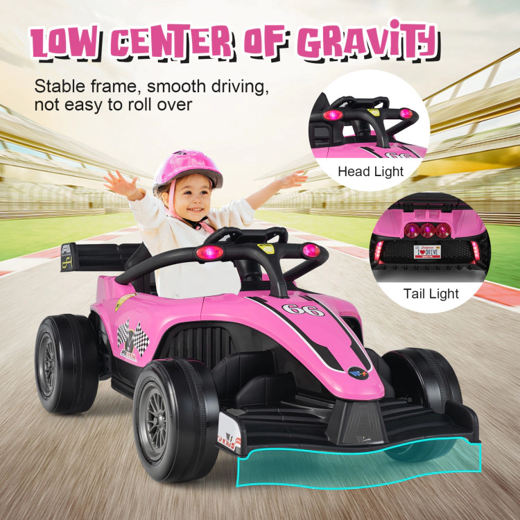 Hivvago 12V Kids Ride on Electric Formula Racing Car with Remote Control