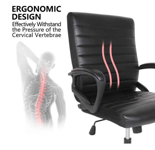 Executive Ergonomic Bonded Leather Office Chair