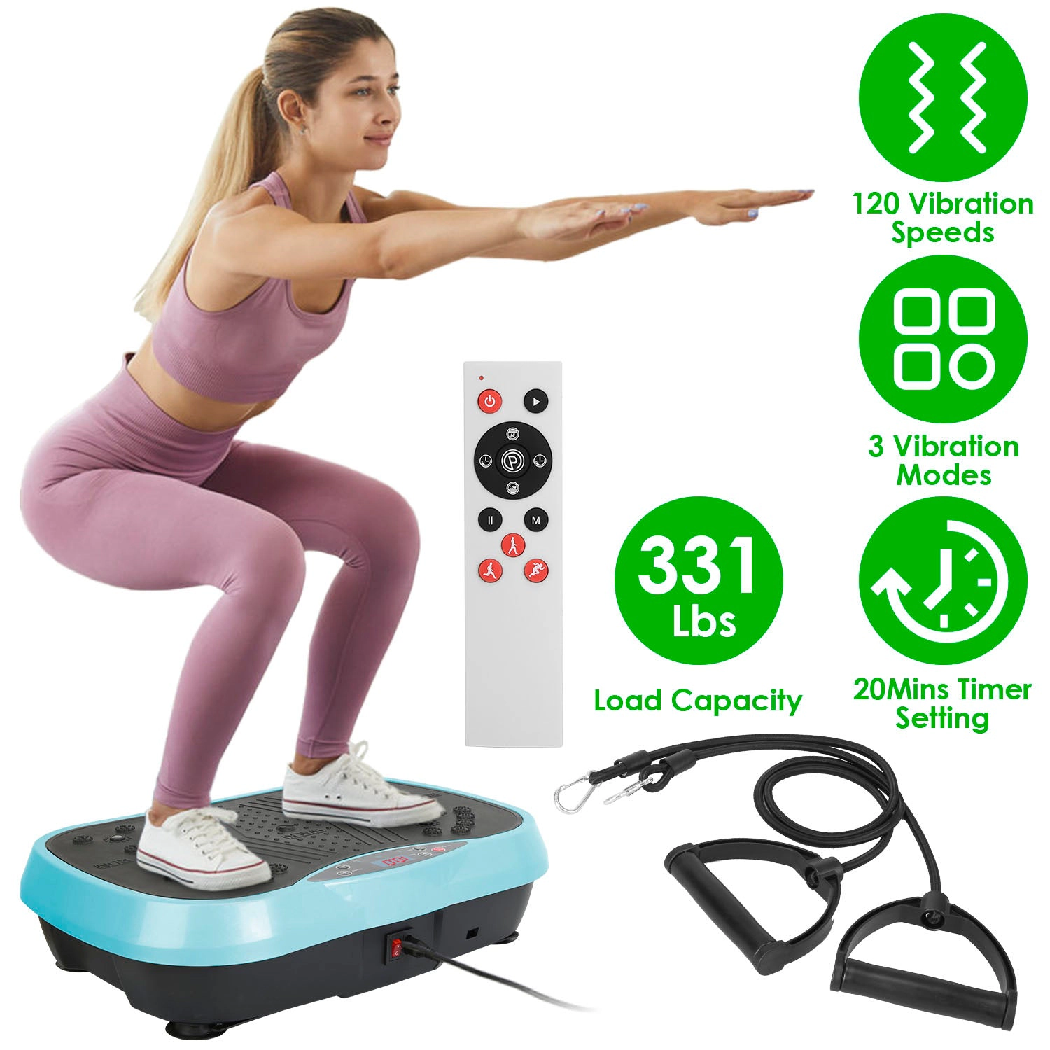 GBruno Whole Body Vibration Platform With Bands