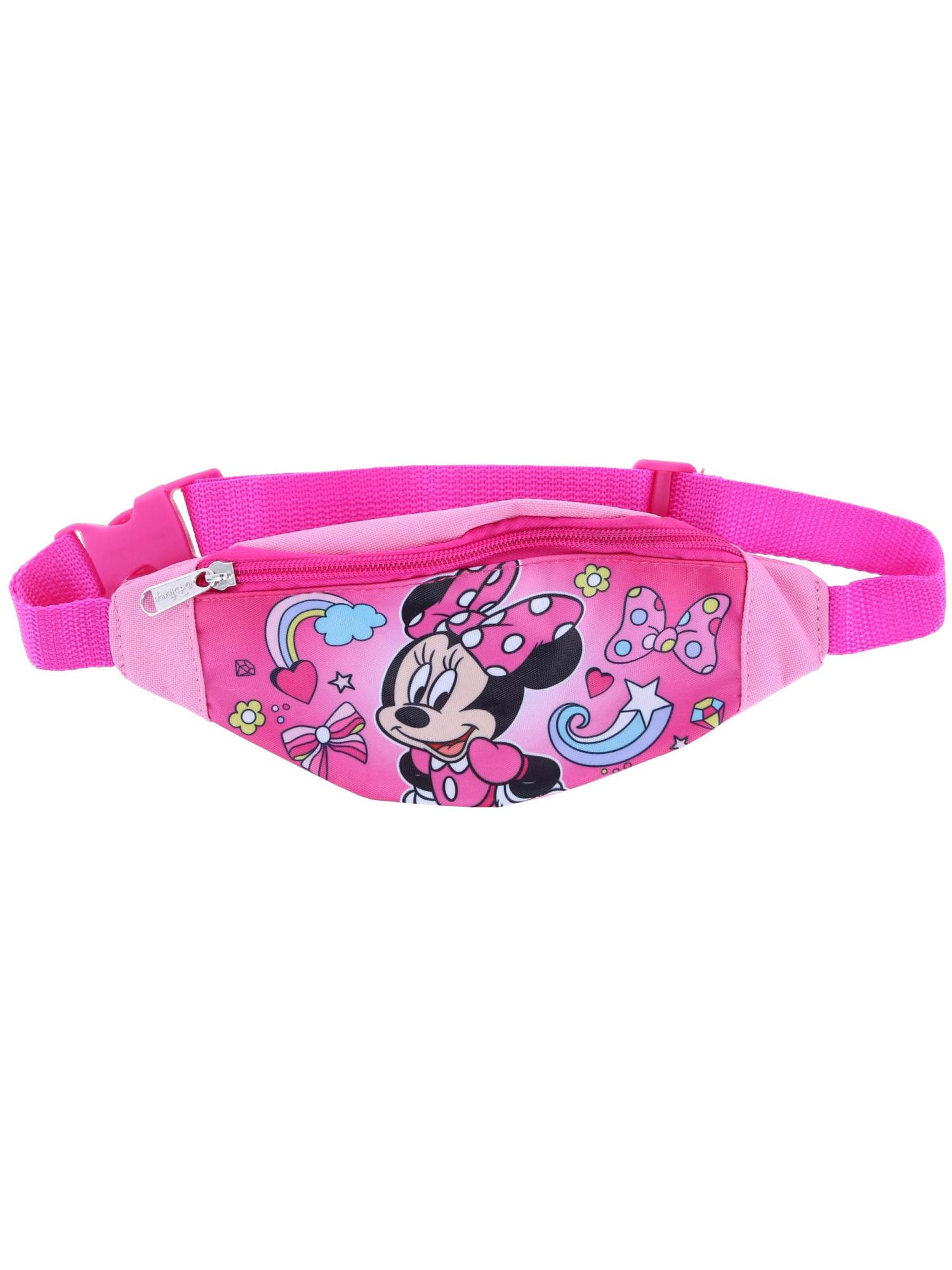 CTM Girl's Minnie Mouse Adjustable Fanny Waist Pack
