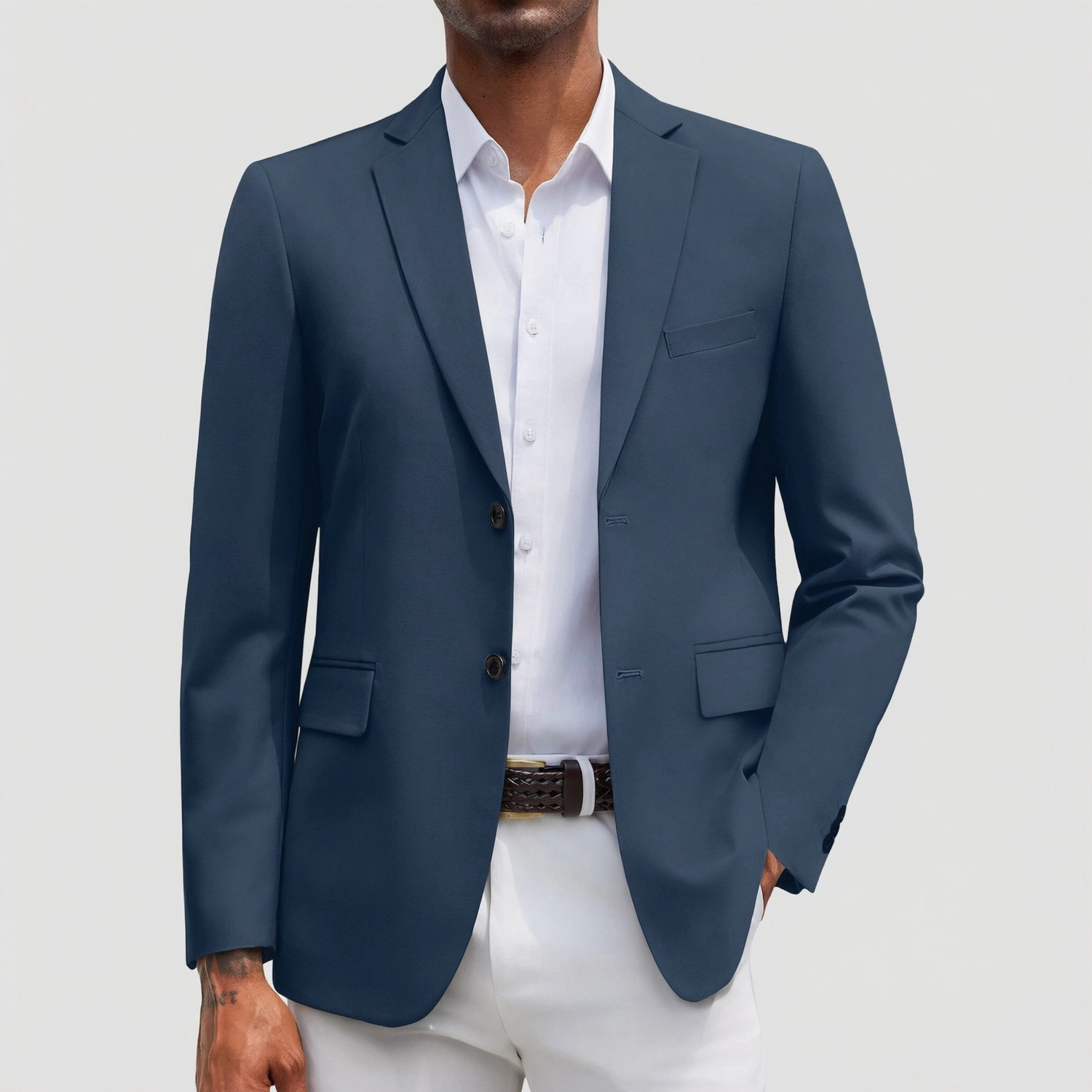 COOFANDY Mens Classic Notched Lapel Blazer Two Button Slim Fit Sport Coat Jackets