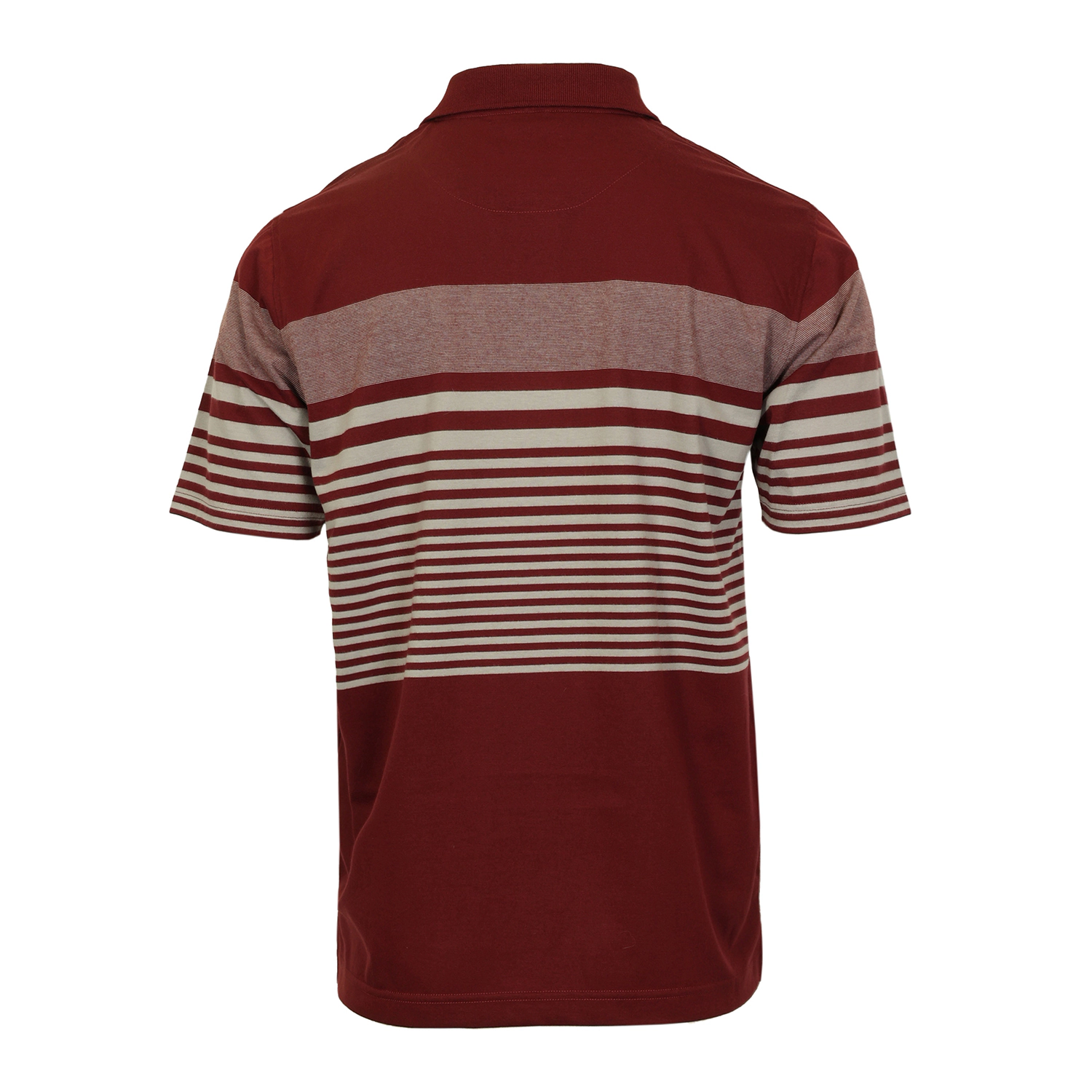 Gioberti Men's Multi-Stripe Short Sleeve Polo w/ Pocket