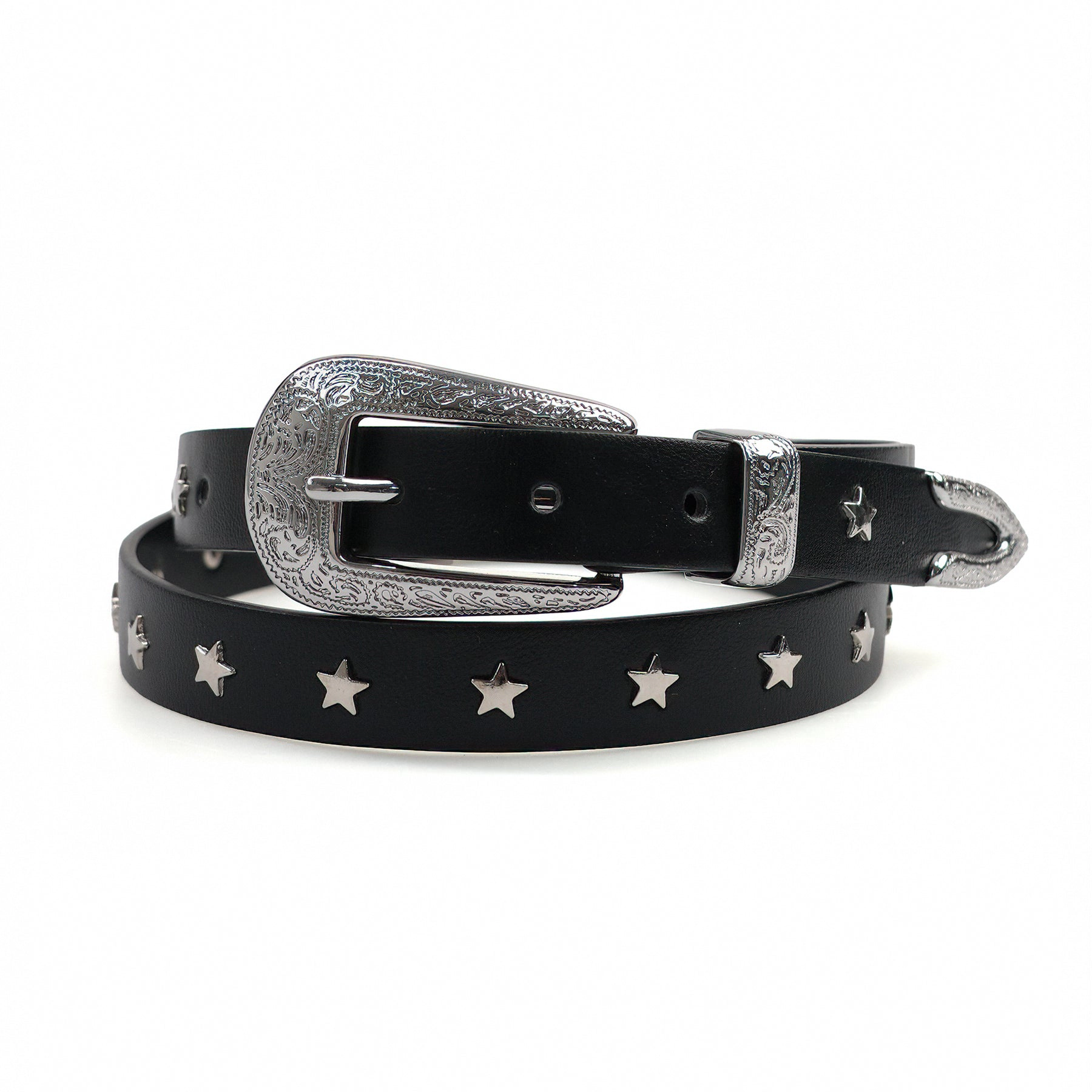 AGP PARIS Black Slim Women's Belt