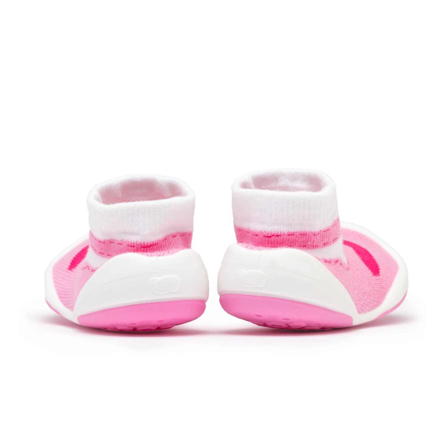 Komuello Toddler Girl First Walk Sock Shoes T-Strap Heart