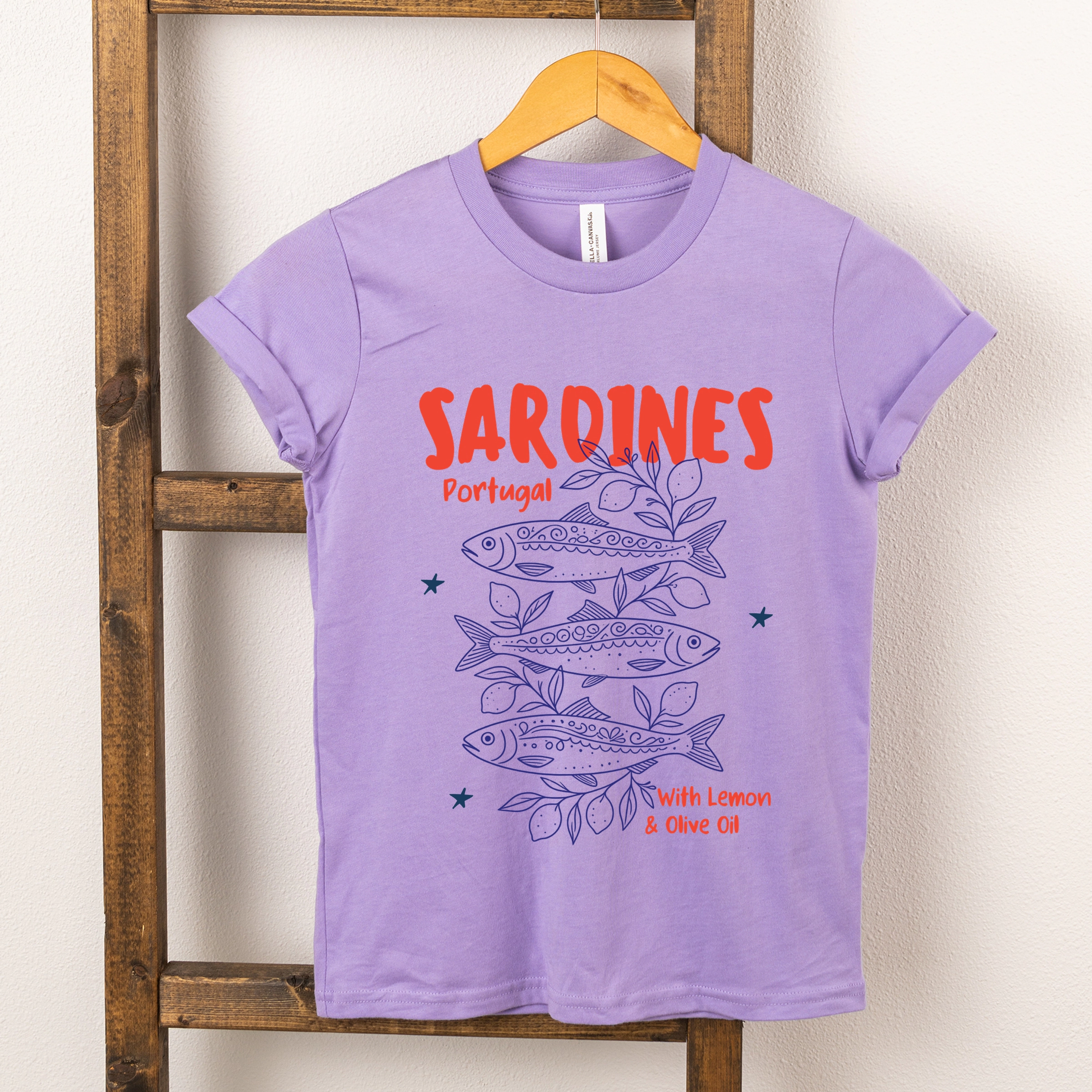 The Juniper Shop - Sardines With Lemon and Olive Oil Youth Short Sleeve Graphic T-Shirt