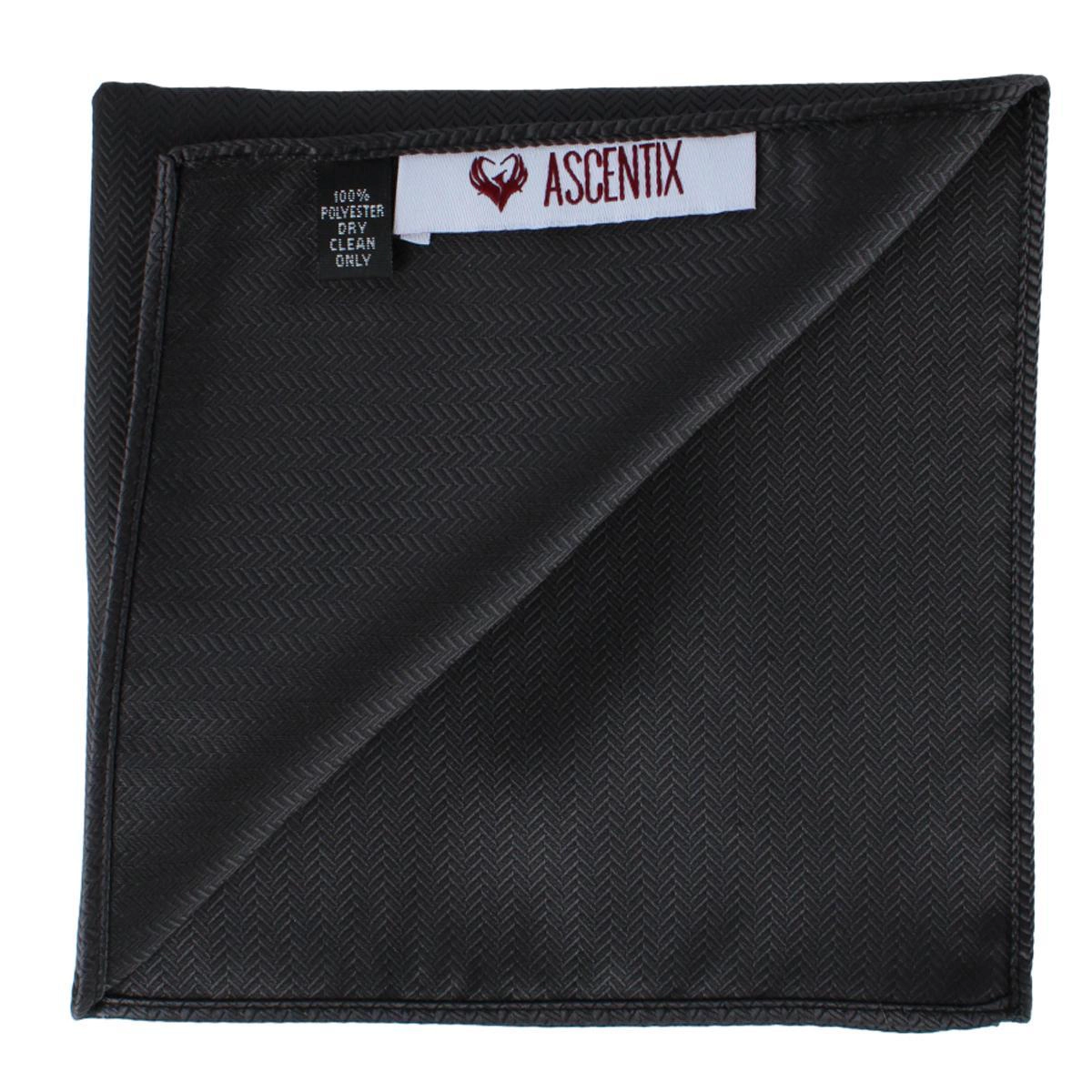 Ascentix Etched Herringbone Twist Pocket Square