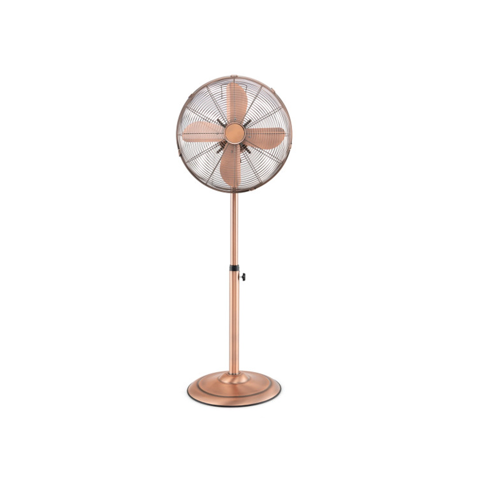 SUGIFT 16-in Copper Oscillating Pedestal Standing Fan with 3 Speeds 1400-CFM 17.5-in W 34.5-in to 49.5-in H