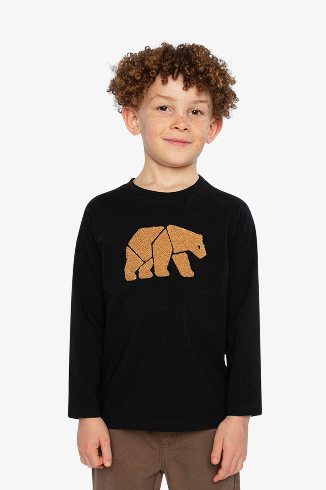 Deux par Boys Bear Graphic Organic Cotton Jersey T-Shirt