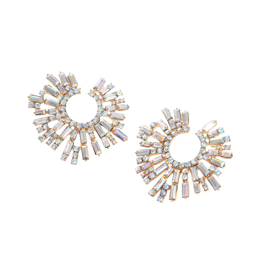 SOHI Women's Snowflake Drop Earrings
