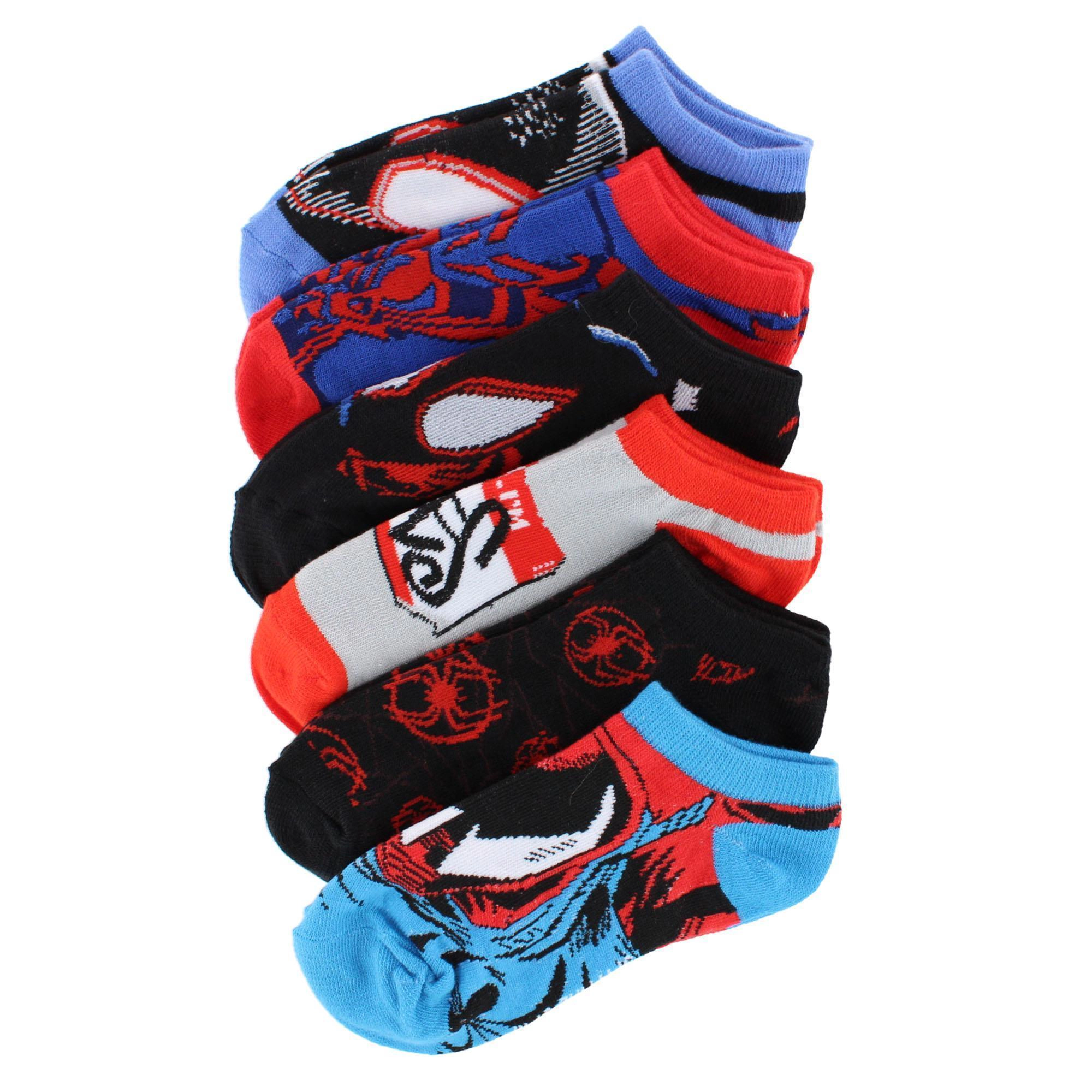 U.P.D., INC Boy's Spider-Man Across The Spiderverse No Show Socks (6 Pack)