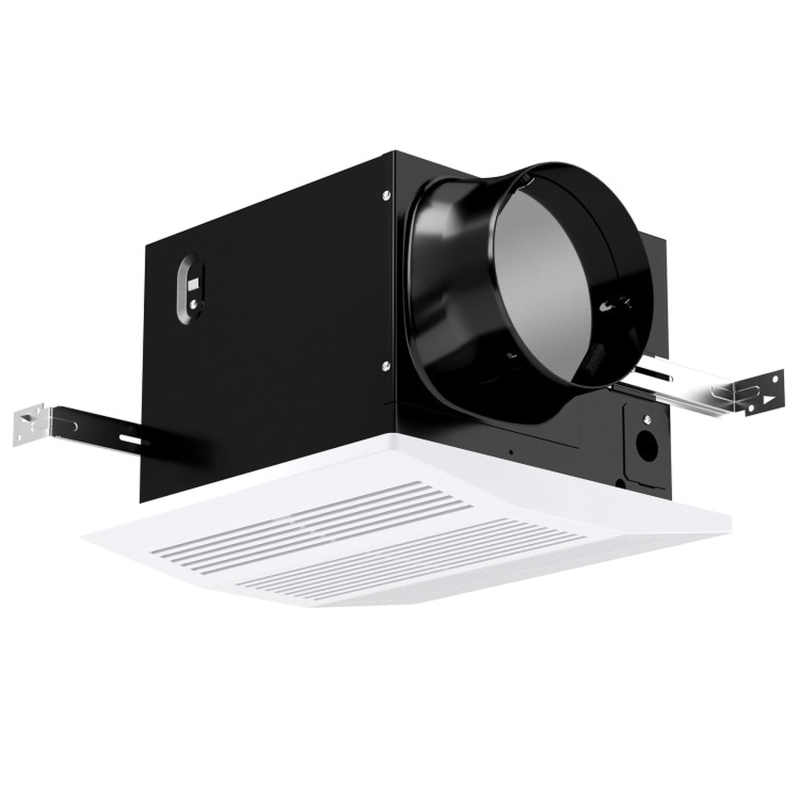 SUGIFT 200 CFM Bathroom Exhaust Fan with Metal Housing 6-in Duct for 200 Sq. Ft White Fan Grille