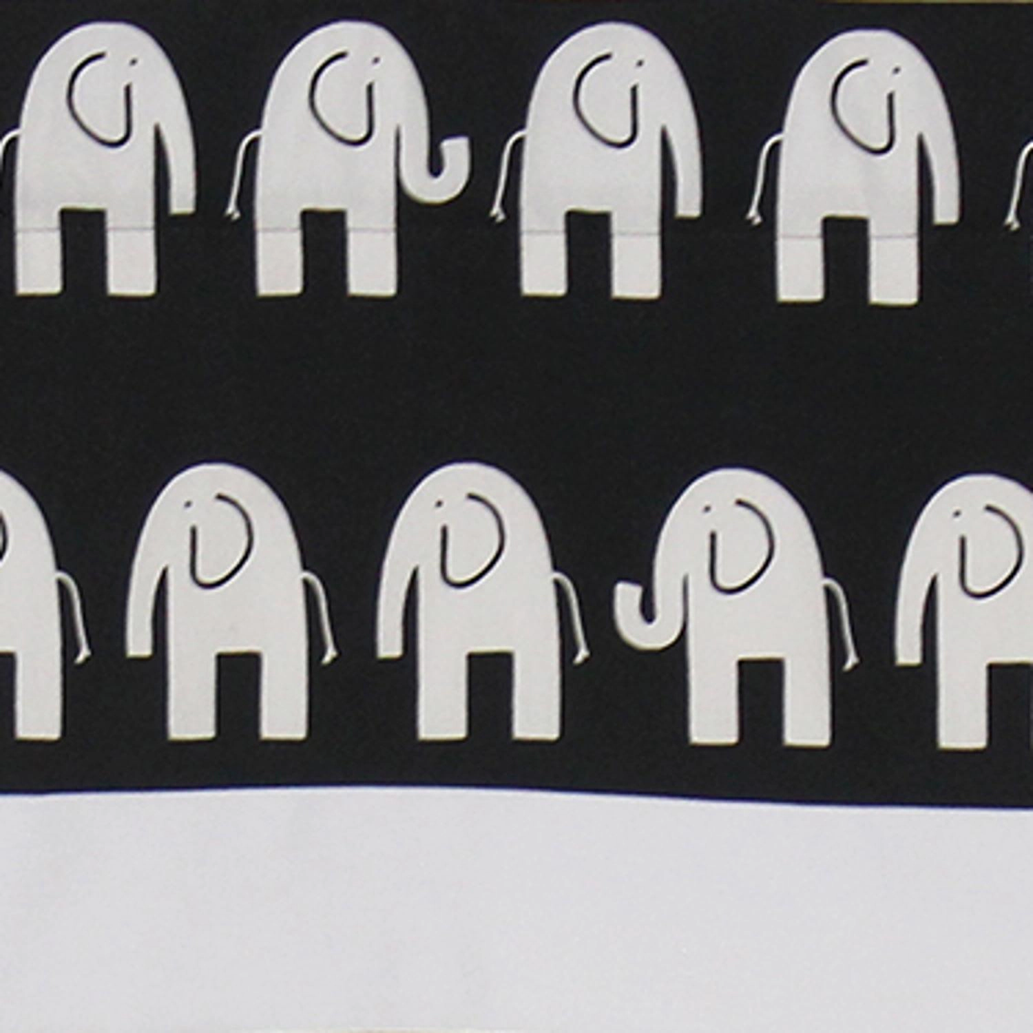 RLF Home Ele Banded 100% Cotton with Fully Lined 3" Rod Pocket Valnance for Windows 50" x 15