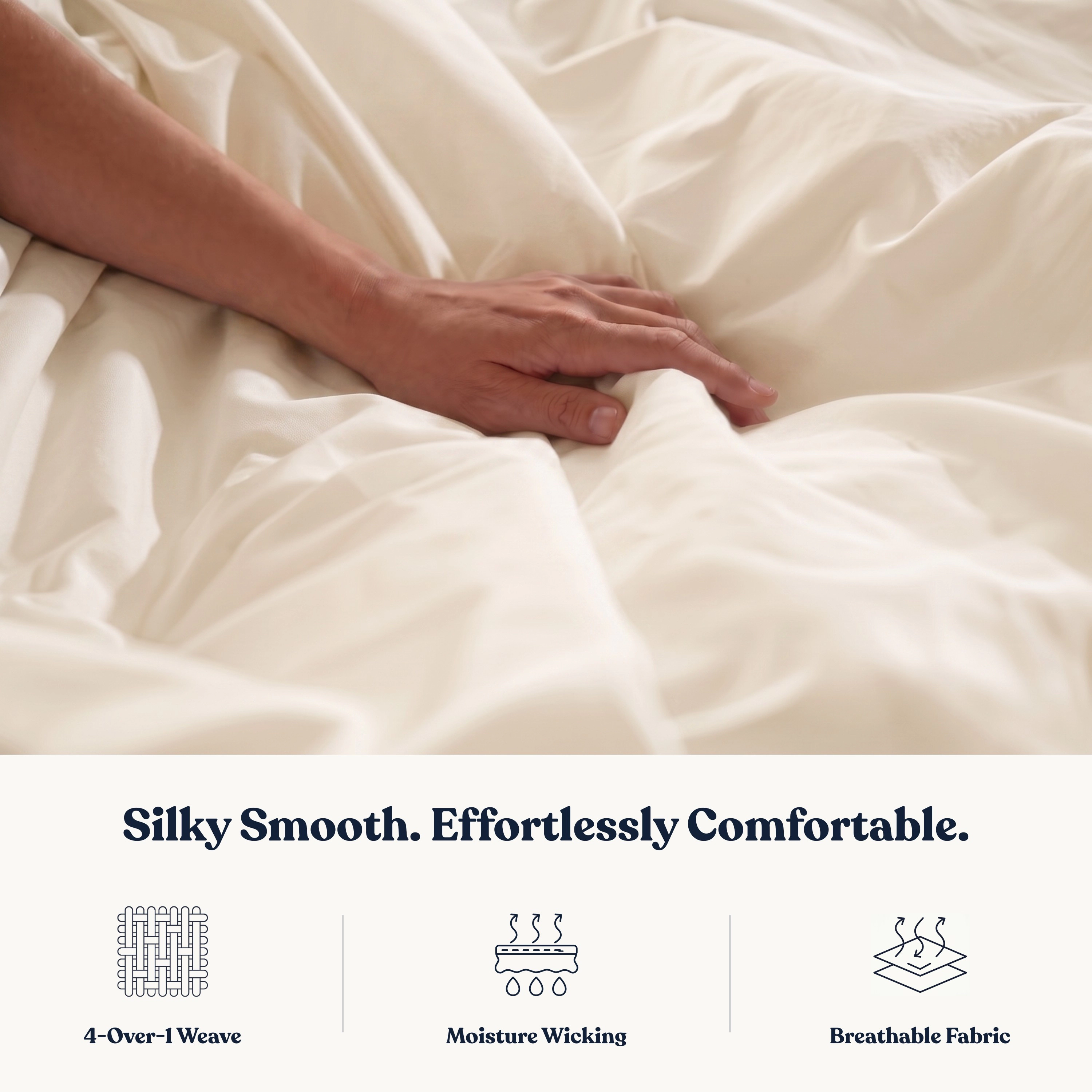 Delara GOTS Certified Organic Cotton Sheet Bundle 400TC Ultra Soft Silky Moisture-Wicking and Breathable