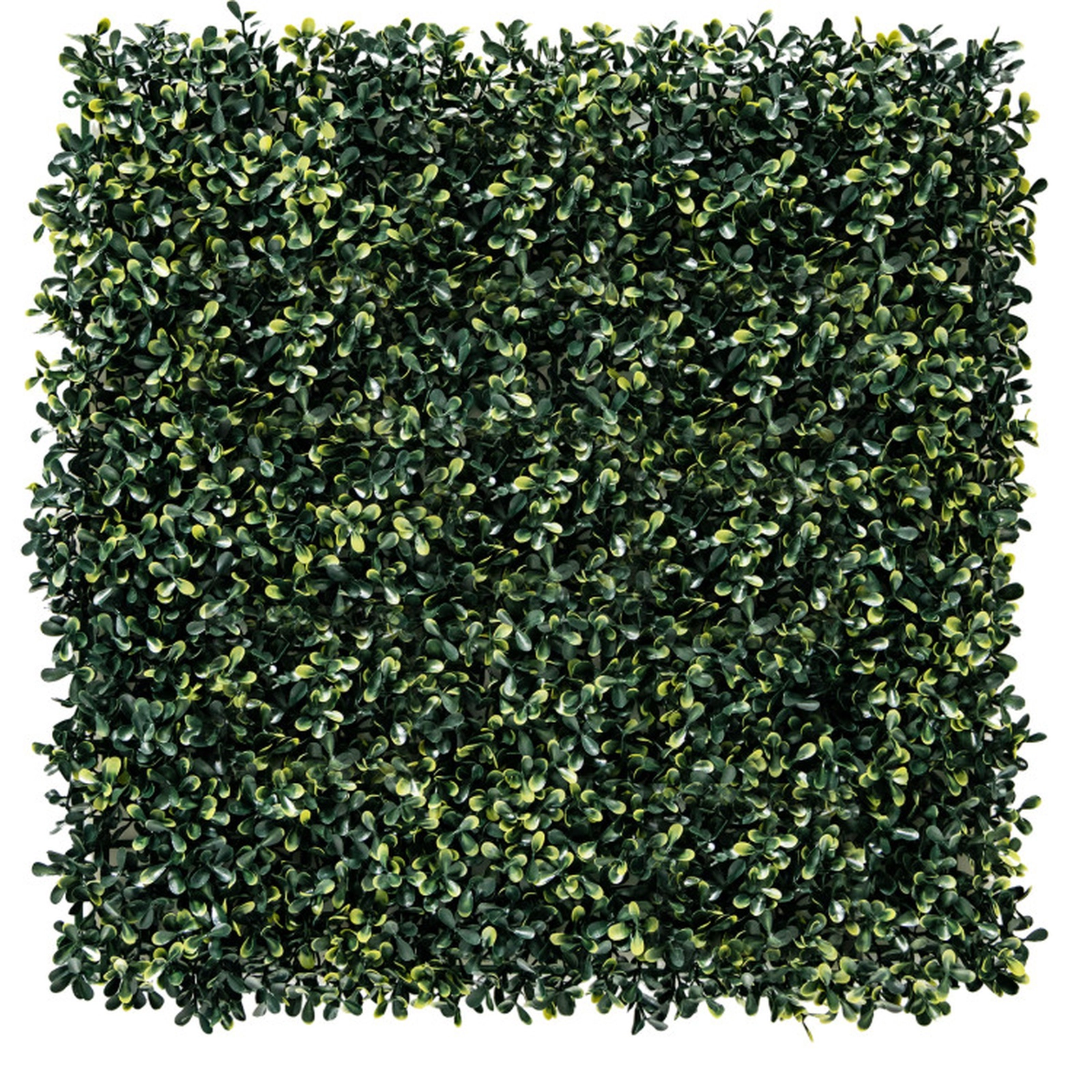 SUGIFT 12-Piece 20-in Green Artificial Peanut Leaf Hedge Panels with 4-Layer Leaves and Snap Locks