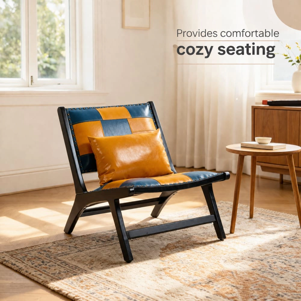 GOODSILO PU Leather Upholstered Accent Chair