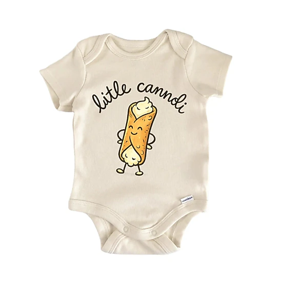 NOFO VIBES Unisex Little Cannoli Italian Foodie Baby Gift Baby Bodysuit ...