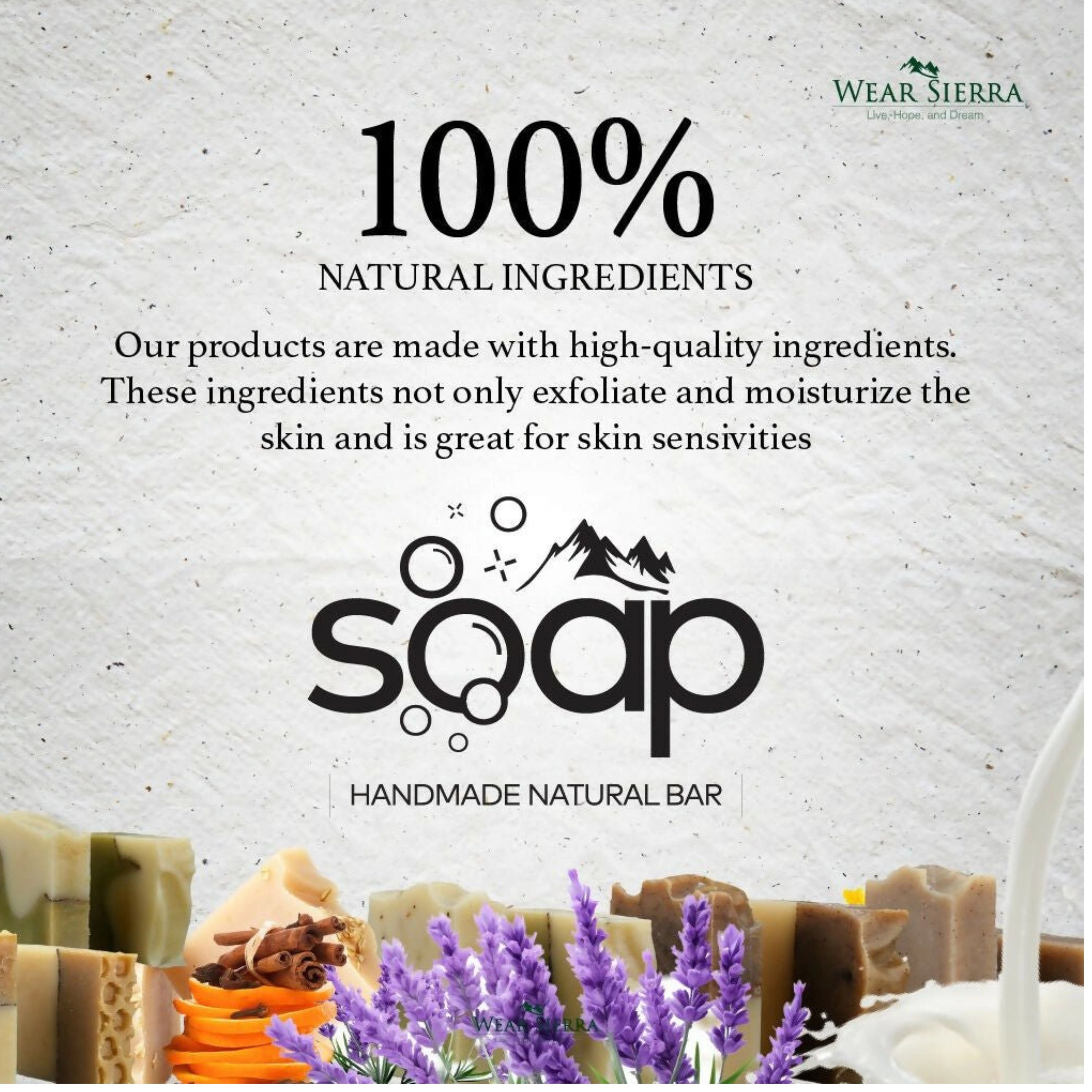 Wear Sierra Handmade Cinnamon and Orange Bar Soap Pack Of