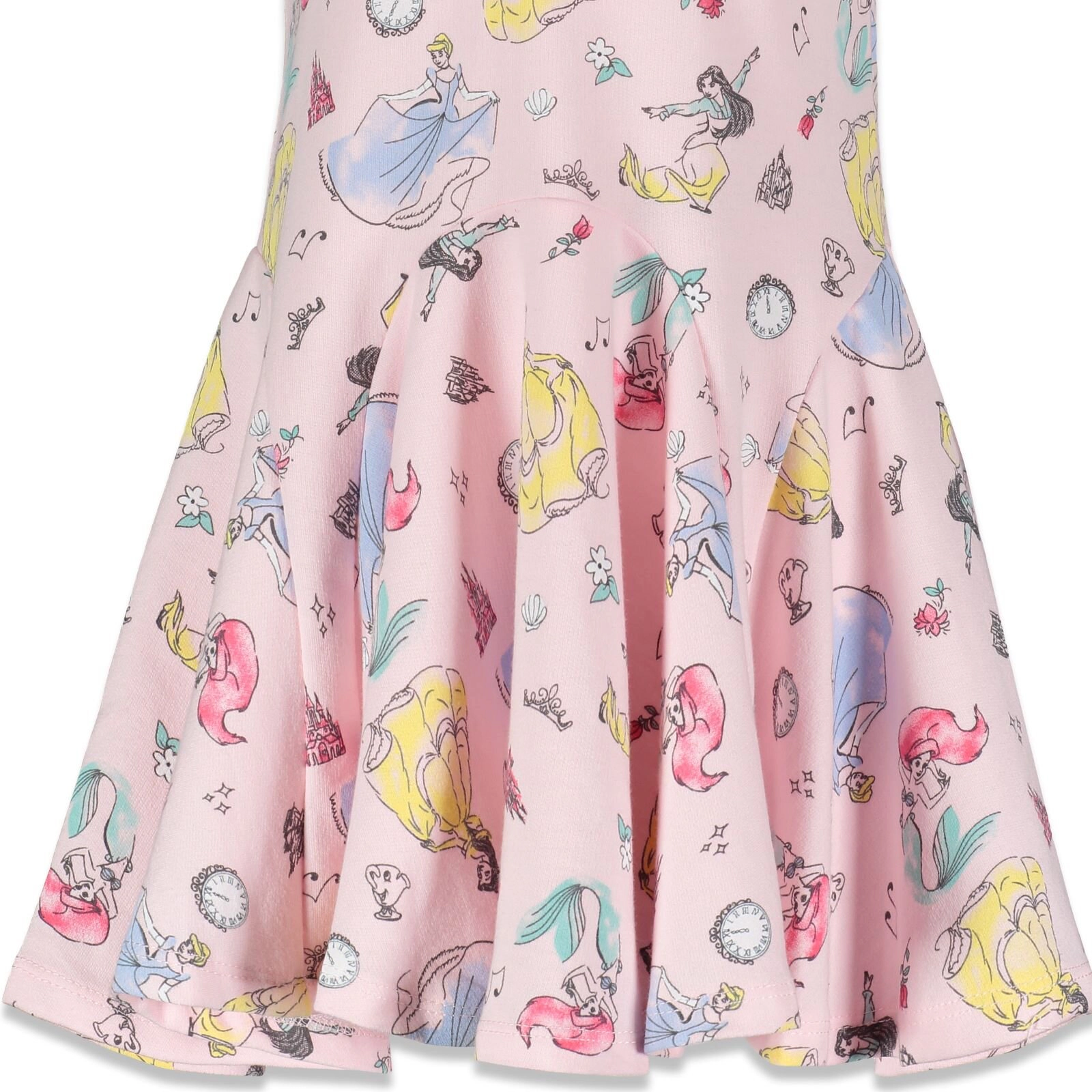 Disney Princess Girls' Short Sleeve Skater Dress