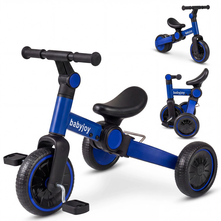 Hivvago 5-In-1 Toddler Bike Kids Balance with Removable Pedals