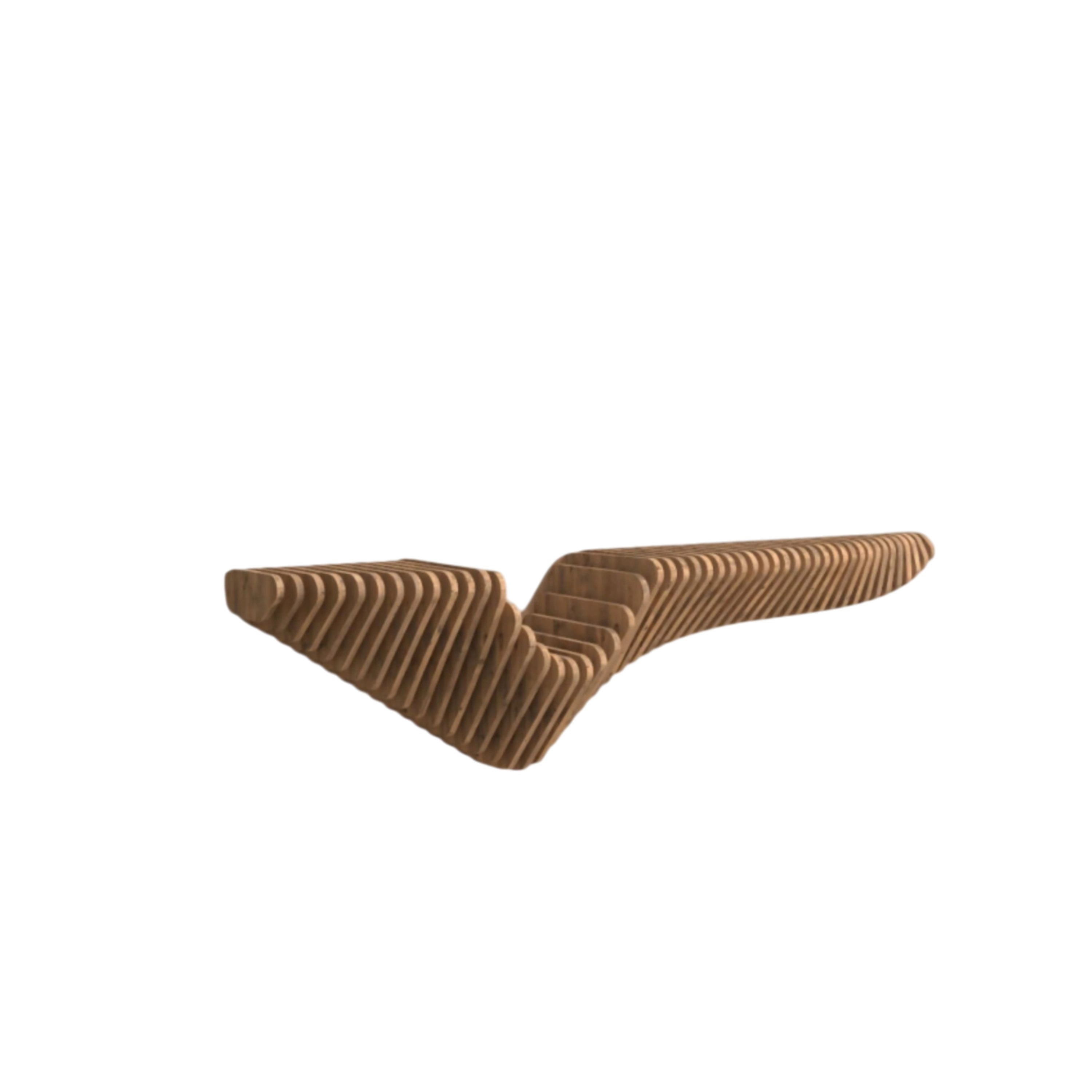 Wear Sierra 48" Geometric Floating Wall Shelf