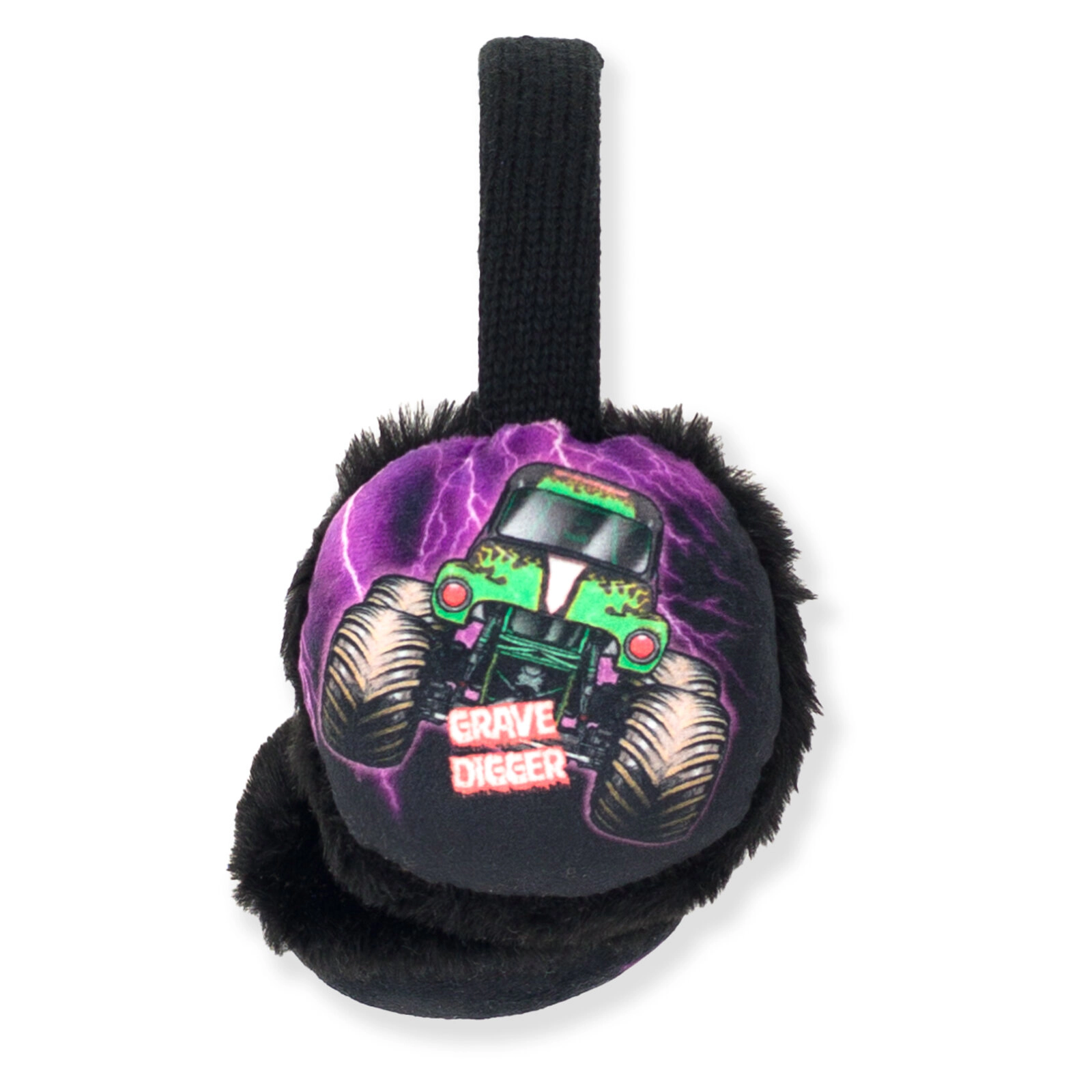 Monster Jam Grave Digger Boys' Faux Fur Fleece Earmuffs