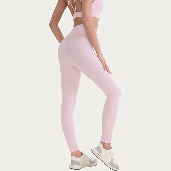 Anna-Kaci Active Women's High Waist Stretch Knit Leggings with Wide Waistband and Smooth Sculpting Fit