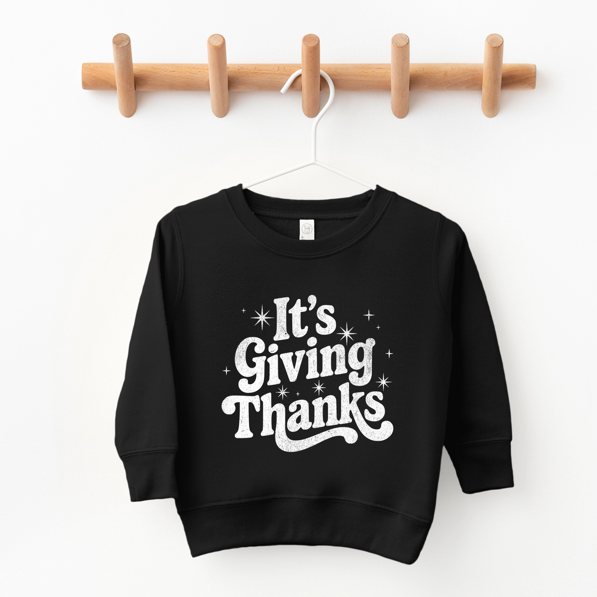 The Juniper Shop - Toddler Graphic Sweatshirt Its Giving Thanks