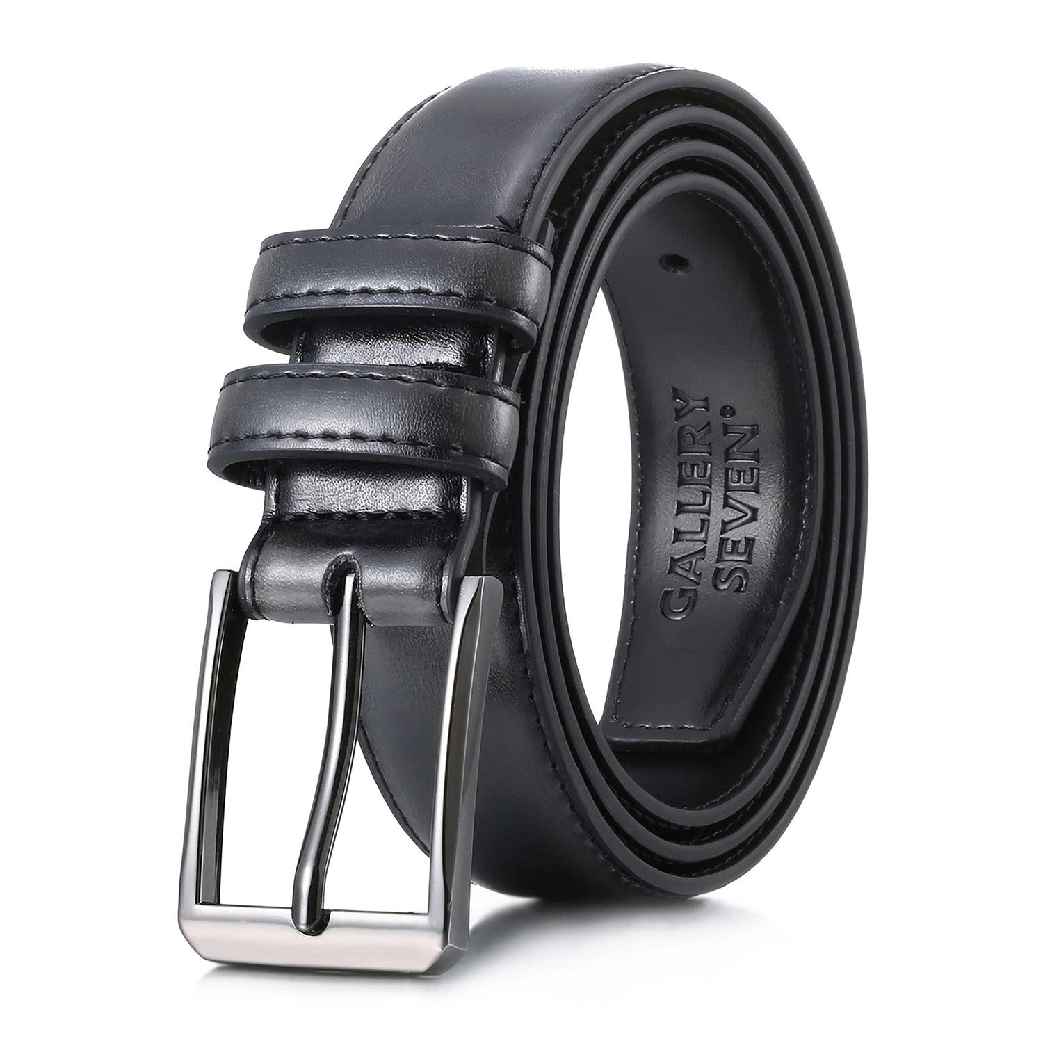 Gallery Seven Men's Traditional Leather Dress Belt