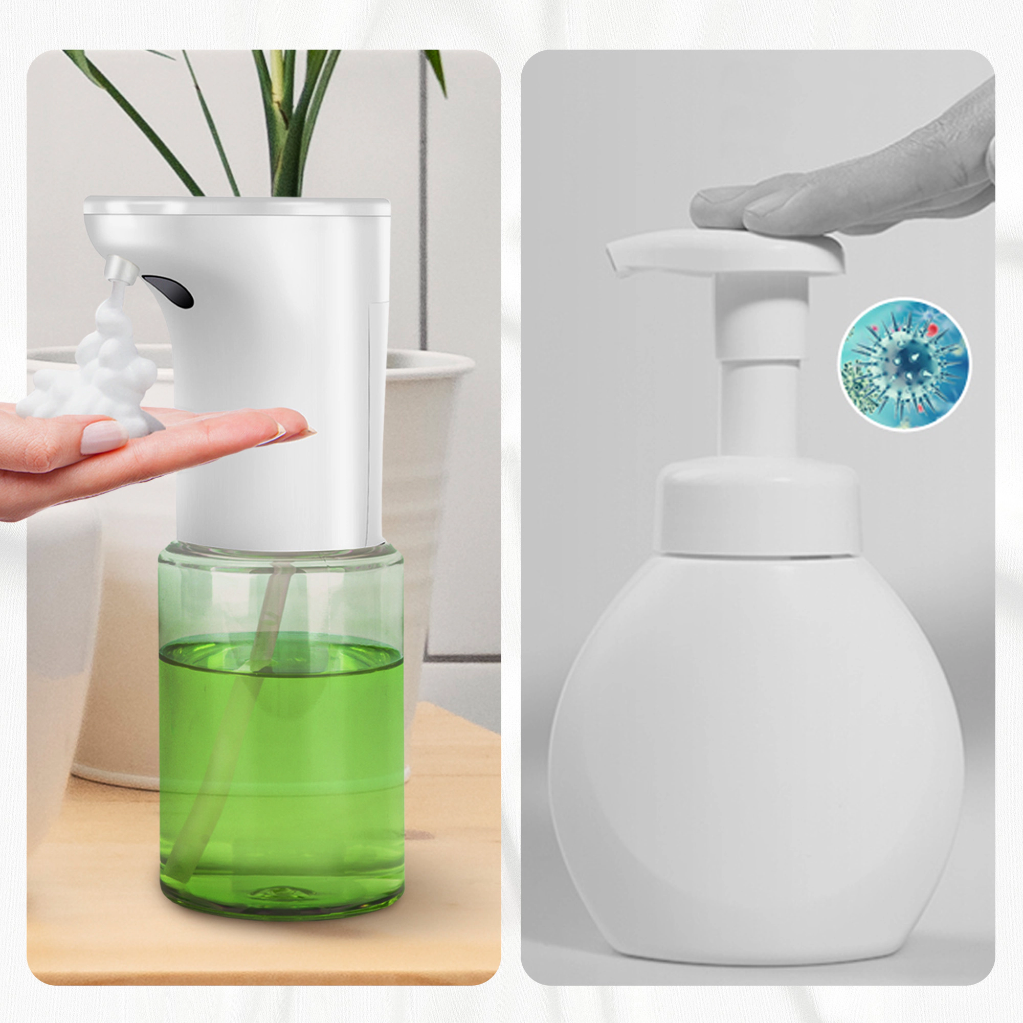 Cheer Collection 300 mL Touchless Soap Dispenser with Infrared Sensor and Adjustable Output