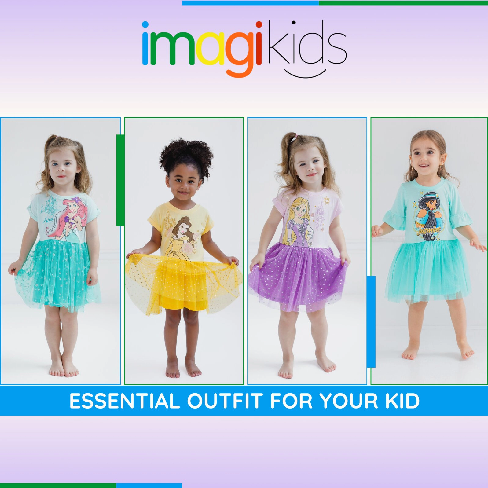 Disney Girls' Short Sleeve Tutu Dress