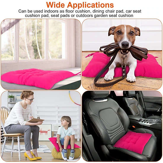 GBruno Soft Tie-On Square Chair Cushion Pads