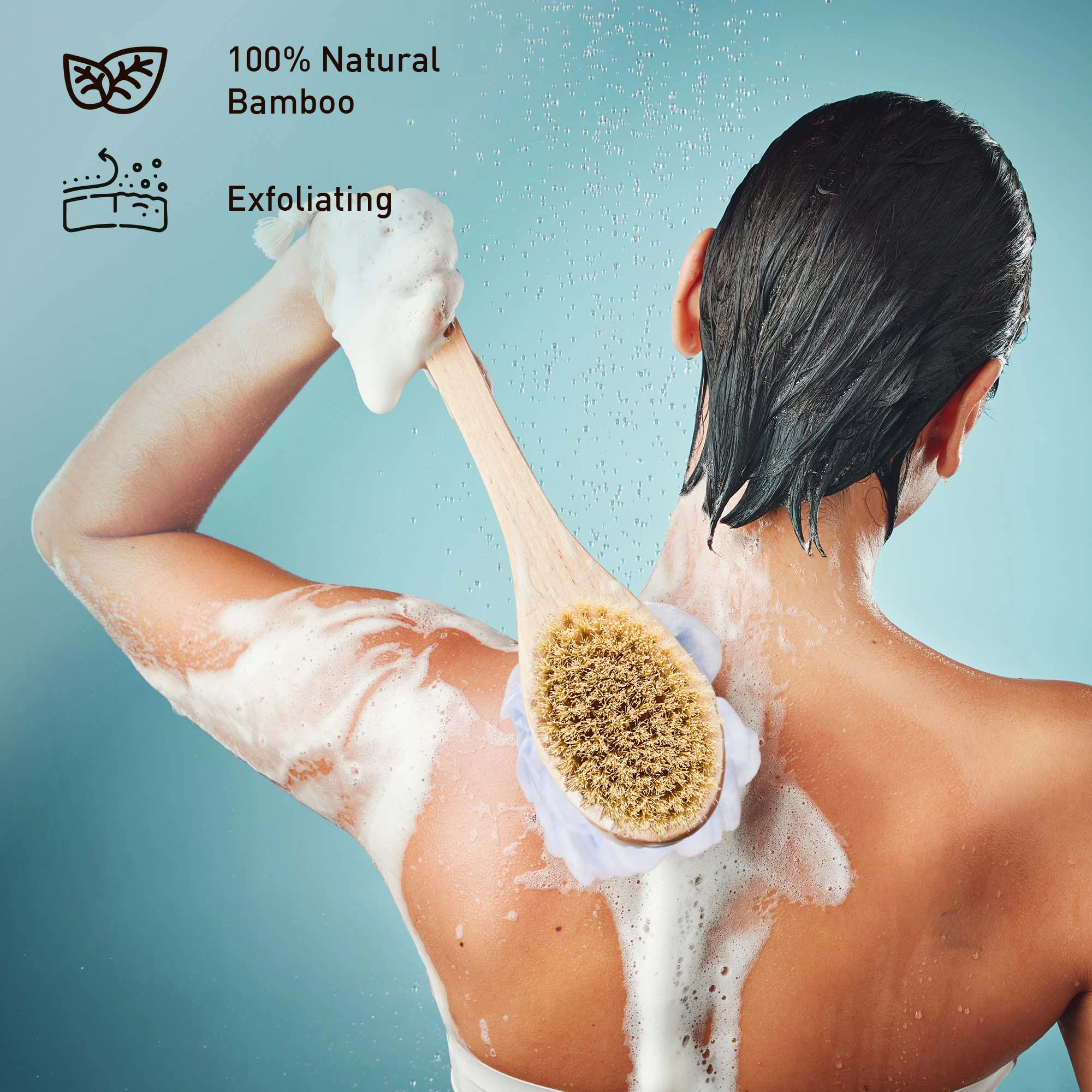 Pursonic Exfoliation Essentials Kit: Dual Brush, Bath Body Brush & 4-in-1 Foot Scrubber