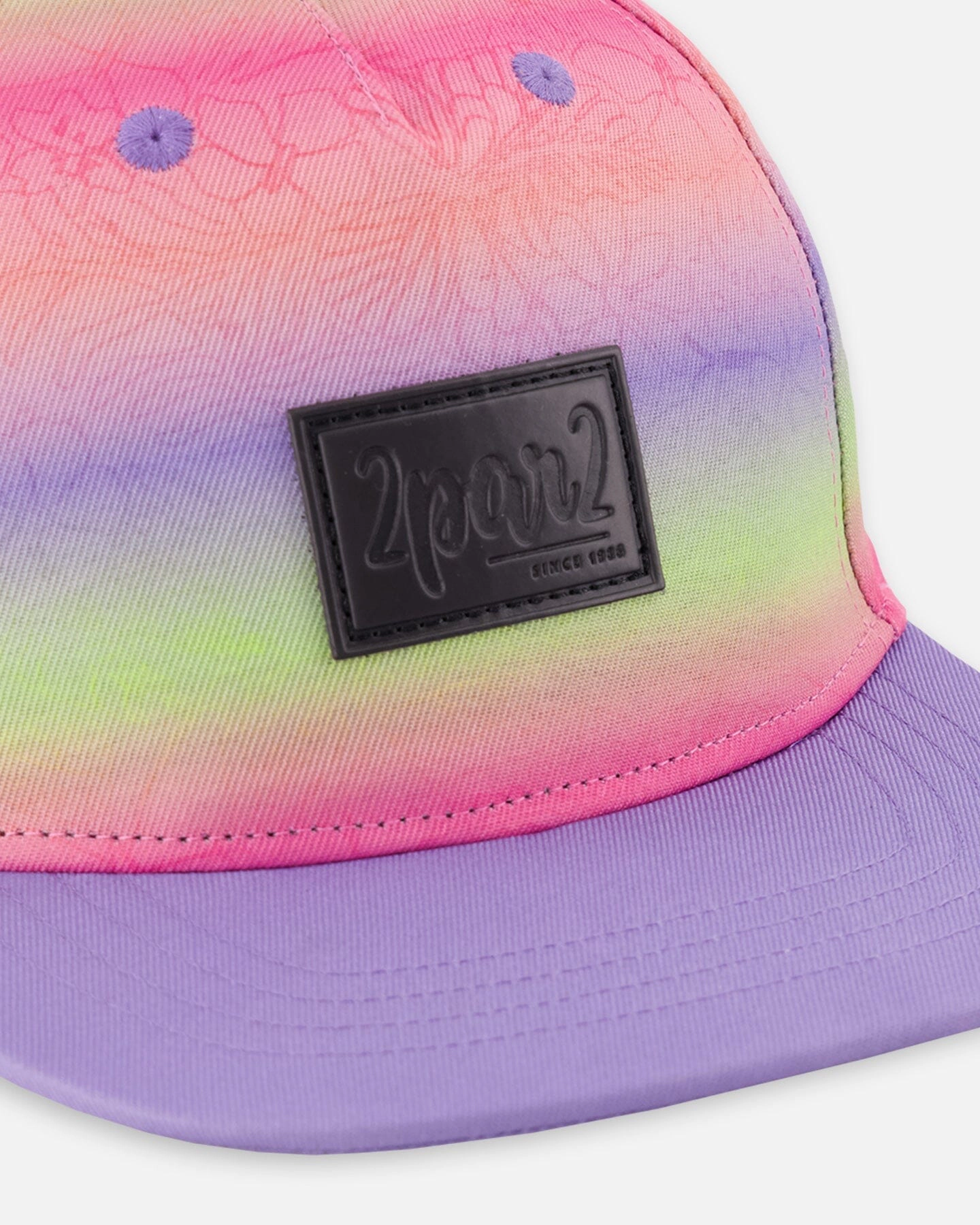 Deux par Girls Gradient Flat Brim Cap