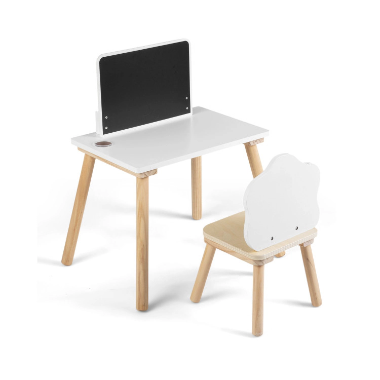 Hivvago Weaning Table And Chair Set With Chalkboard