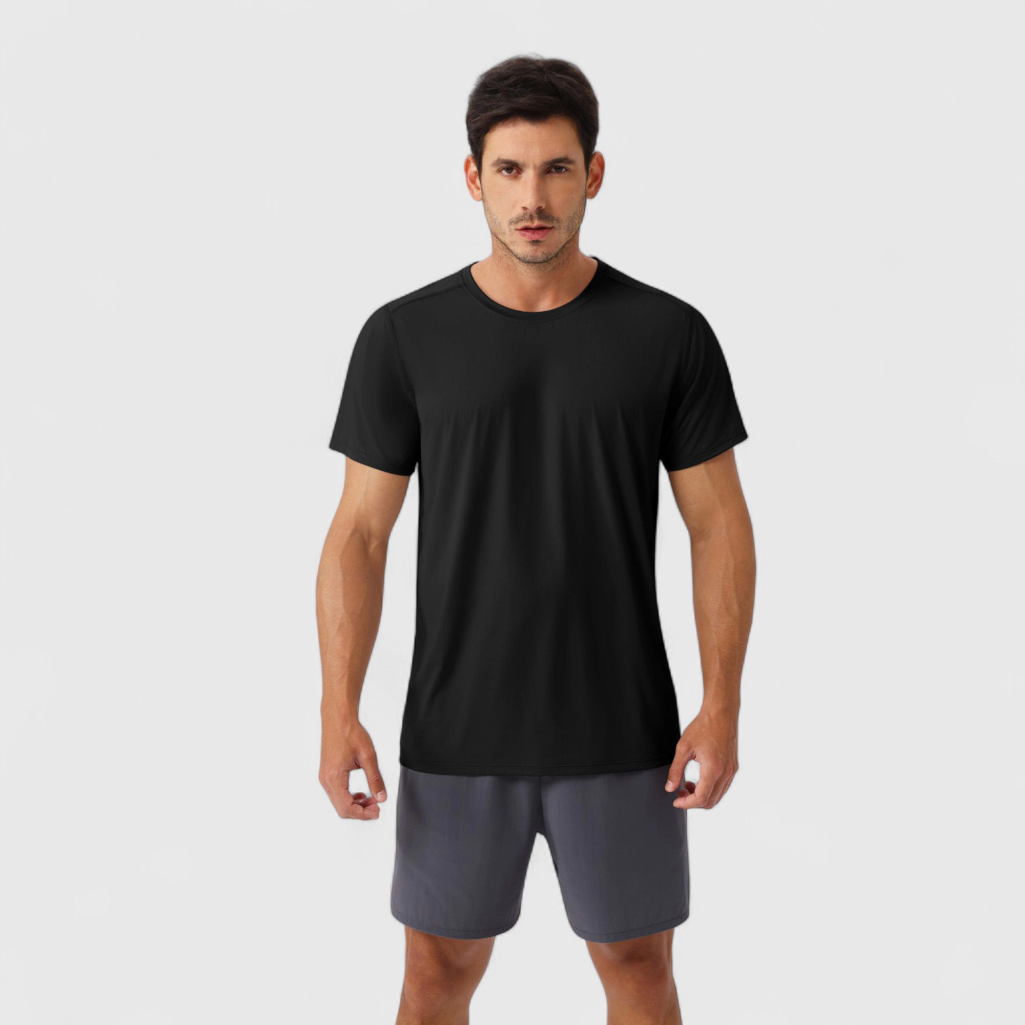Anna-Kaci Men's Moisture-Wicking Short Sleeve T-Shirt with Soft Lightweight Fabric and Athletic Fit