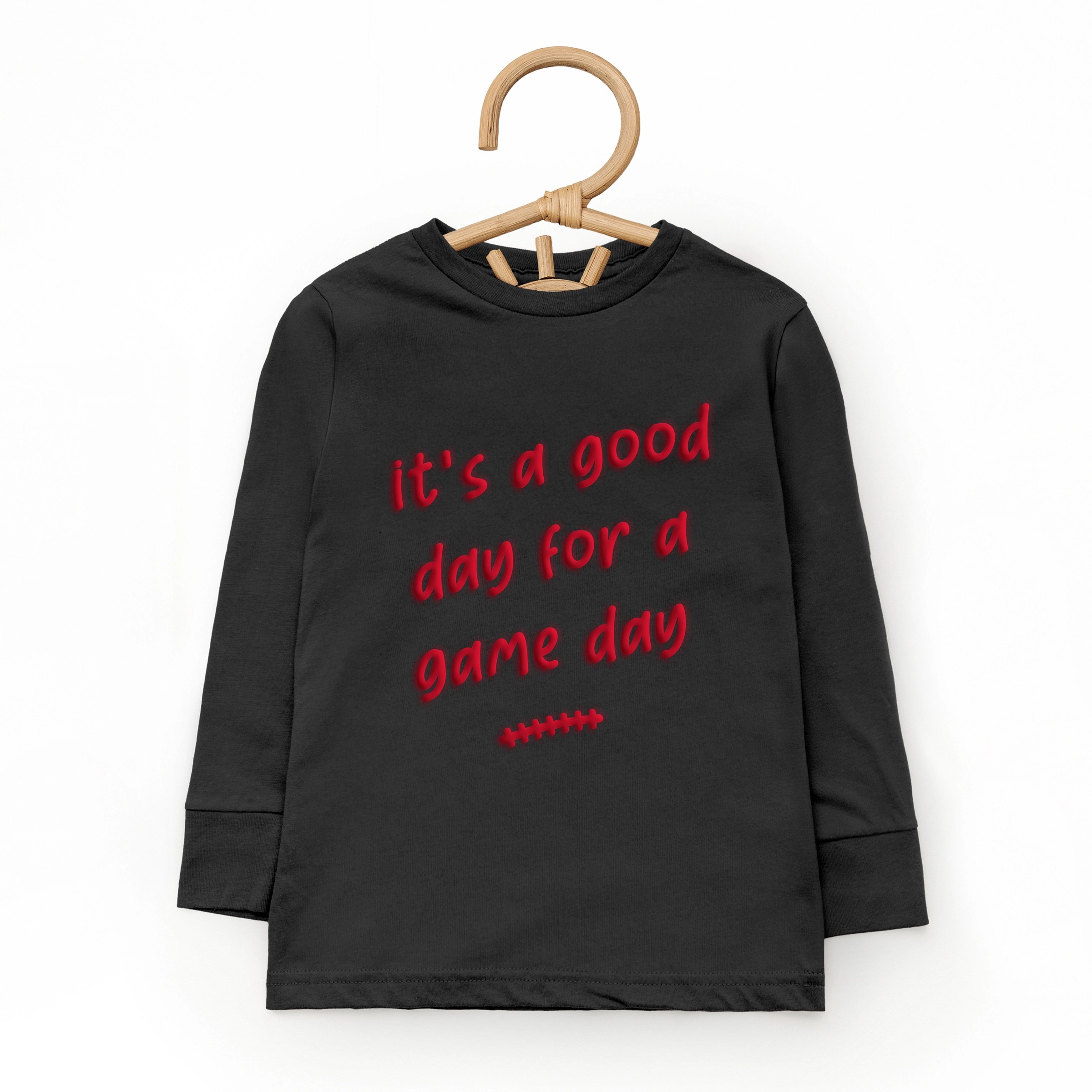 The Juniper Shop - Toddler Long Sleeve Graphic Tee It's A Good Day For Game Puff Print