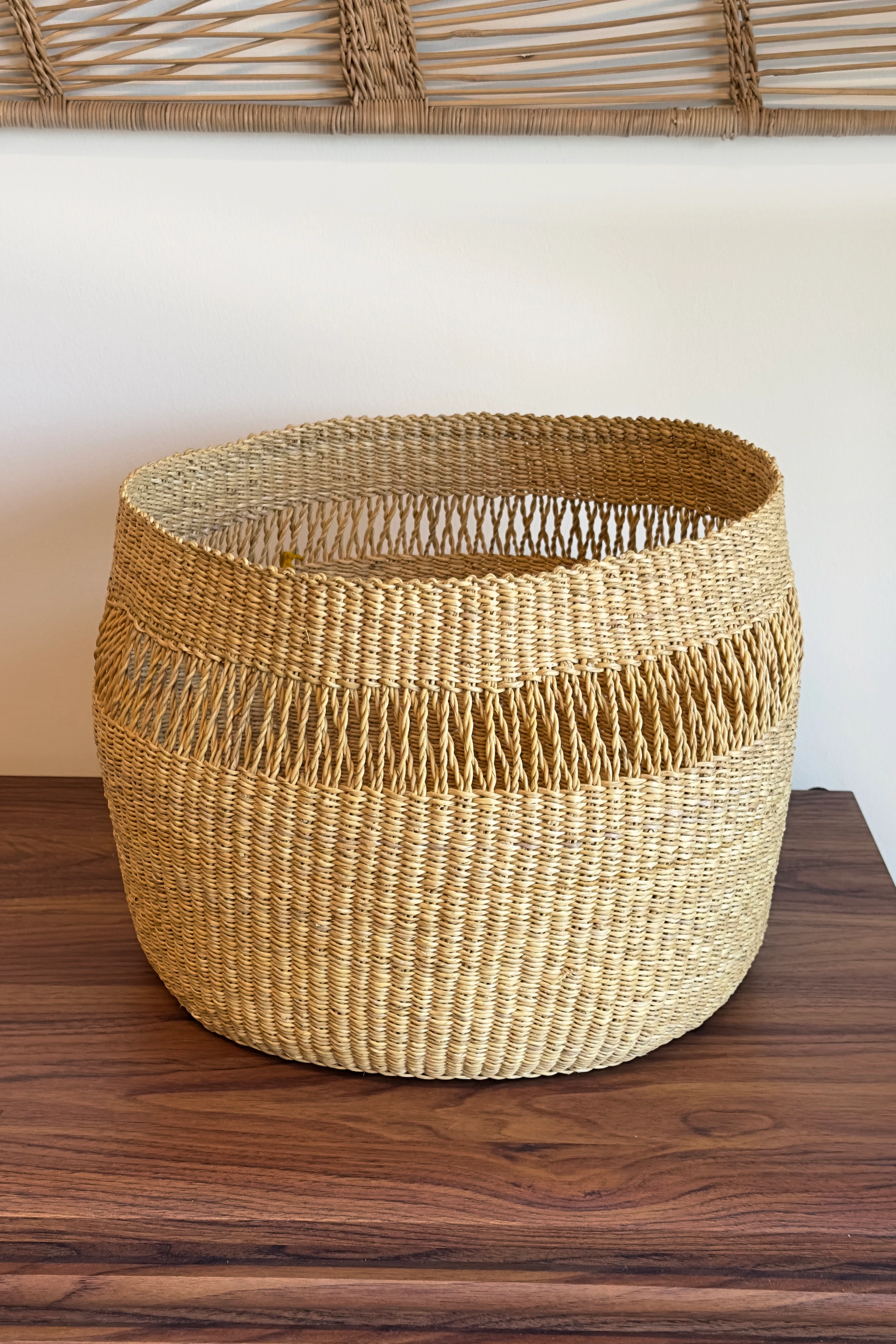 Mbare Mixed Weave Planter Basket