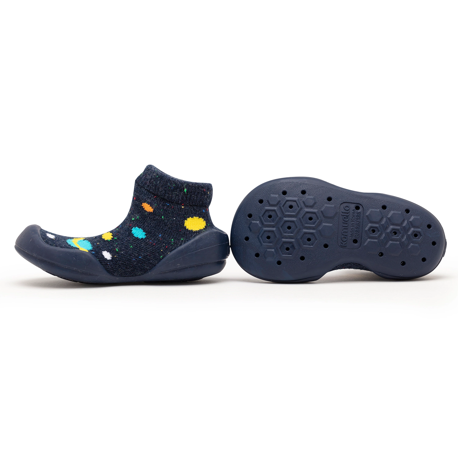 Komuello Baby Boy First Walk Sock Shoes Galaxy