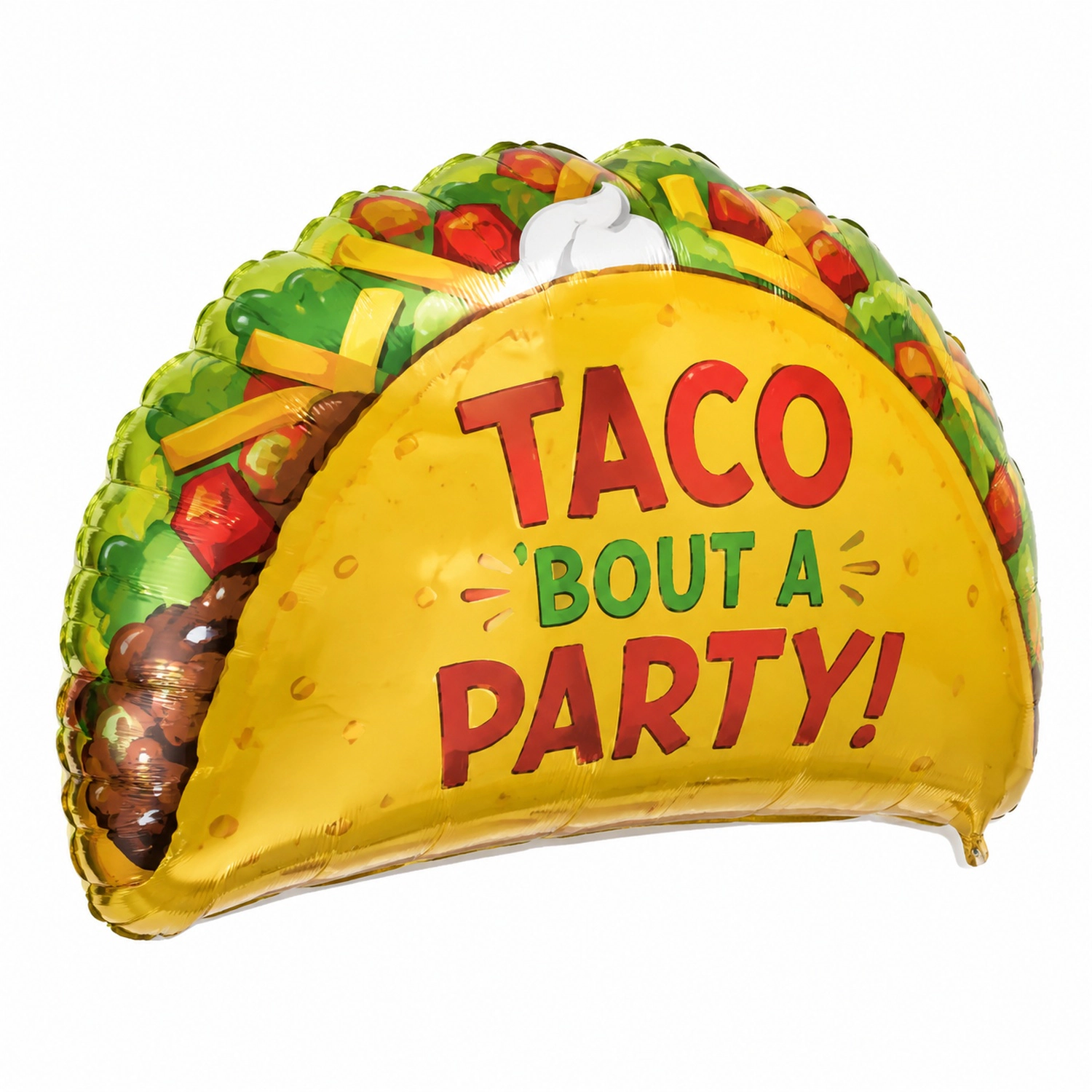 LoonBalloon Taco 'Bout A Party 33-Inch Multicolor Balloon