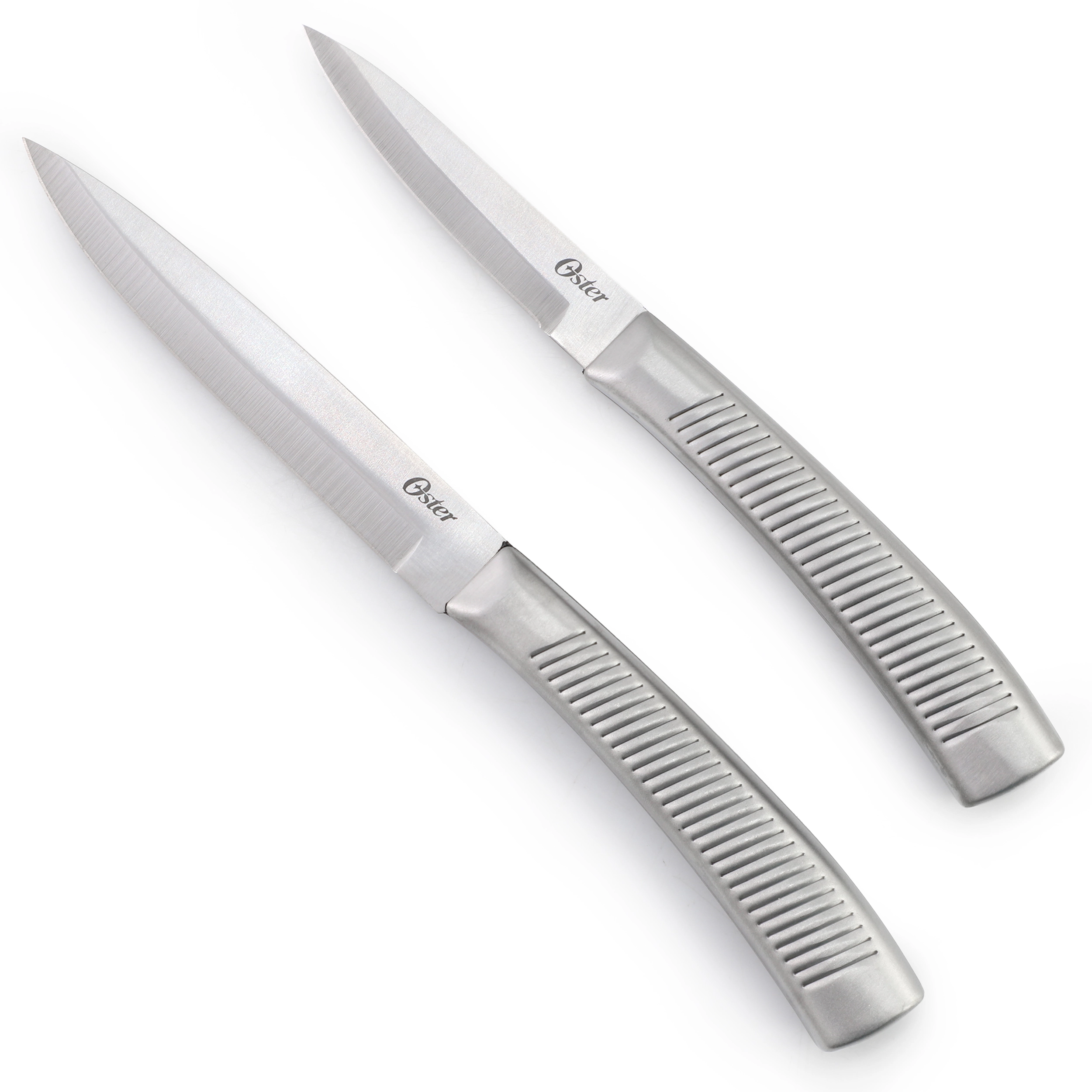 Oster Eddington 4 Piece Stainless Steel Cutlery Set with Ridged Handles